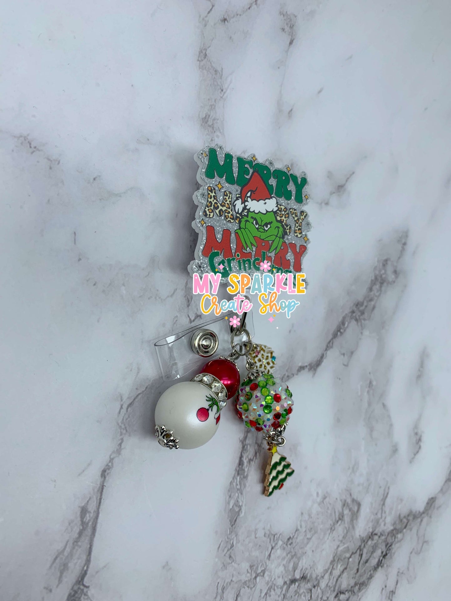 Merry Merry Merry Santa Grumpy Badge Reel