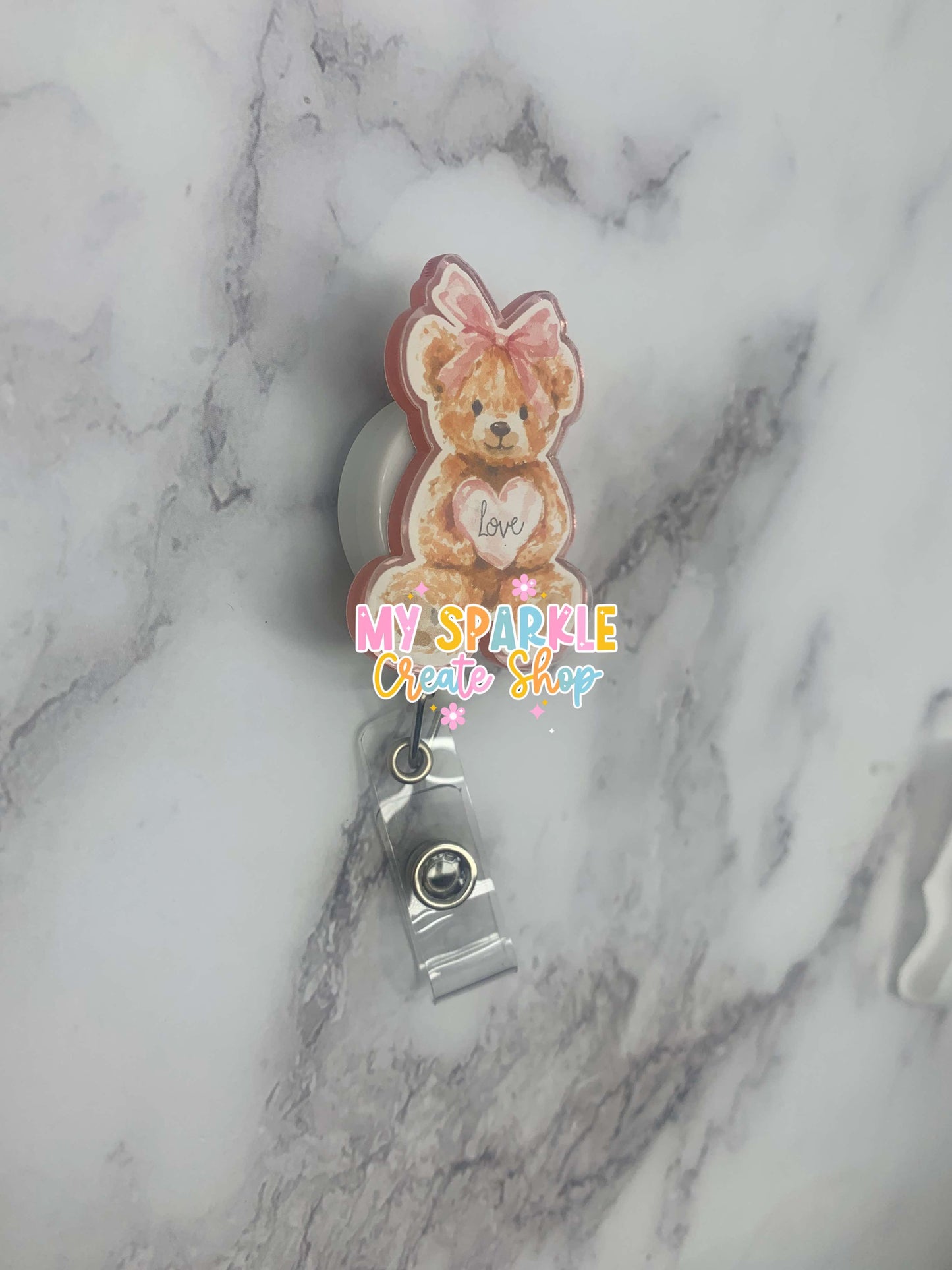 Love Bear Badge Reel