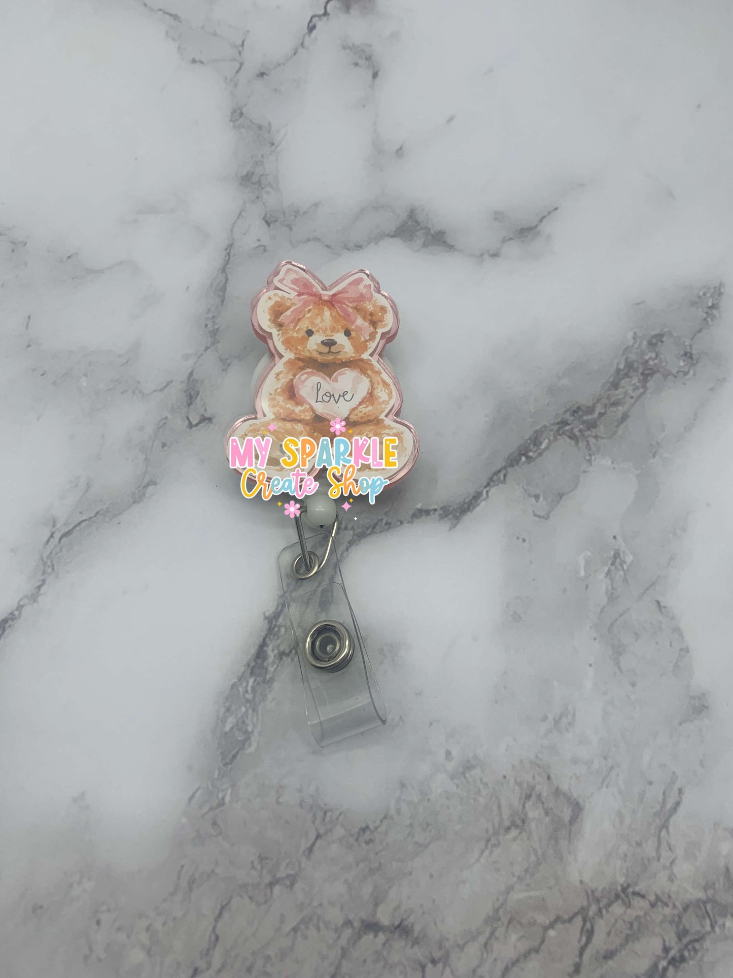 Love Bear Badge Reel