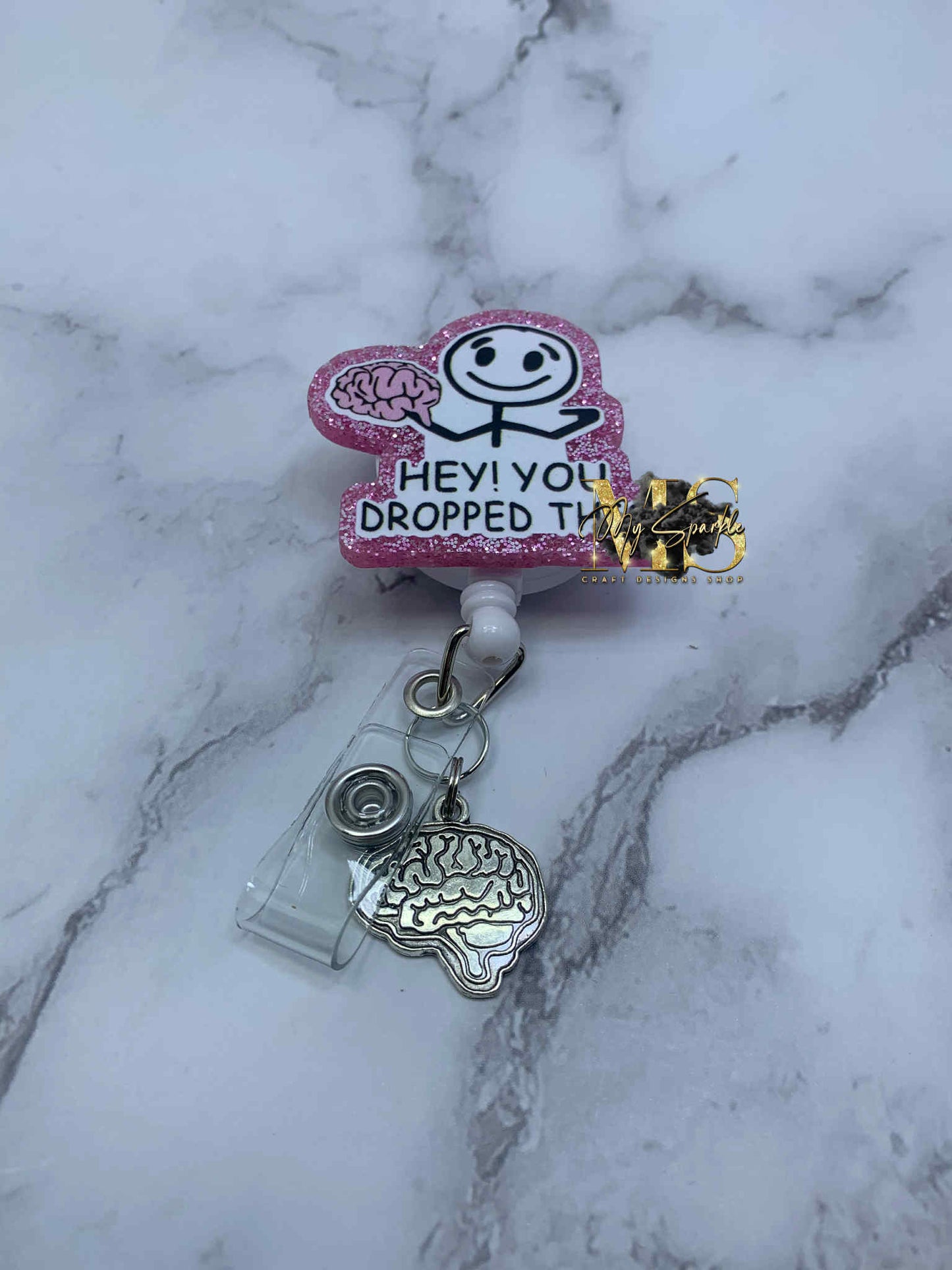 Funny Hey! You Dropped This Badge Reel