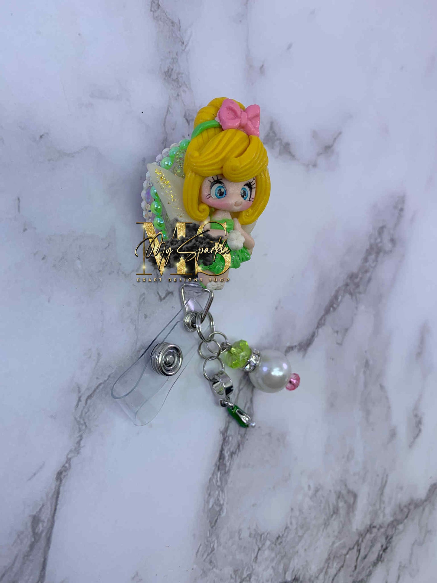 Princess Fairy Clay Badge Reel