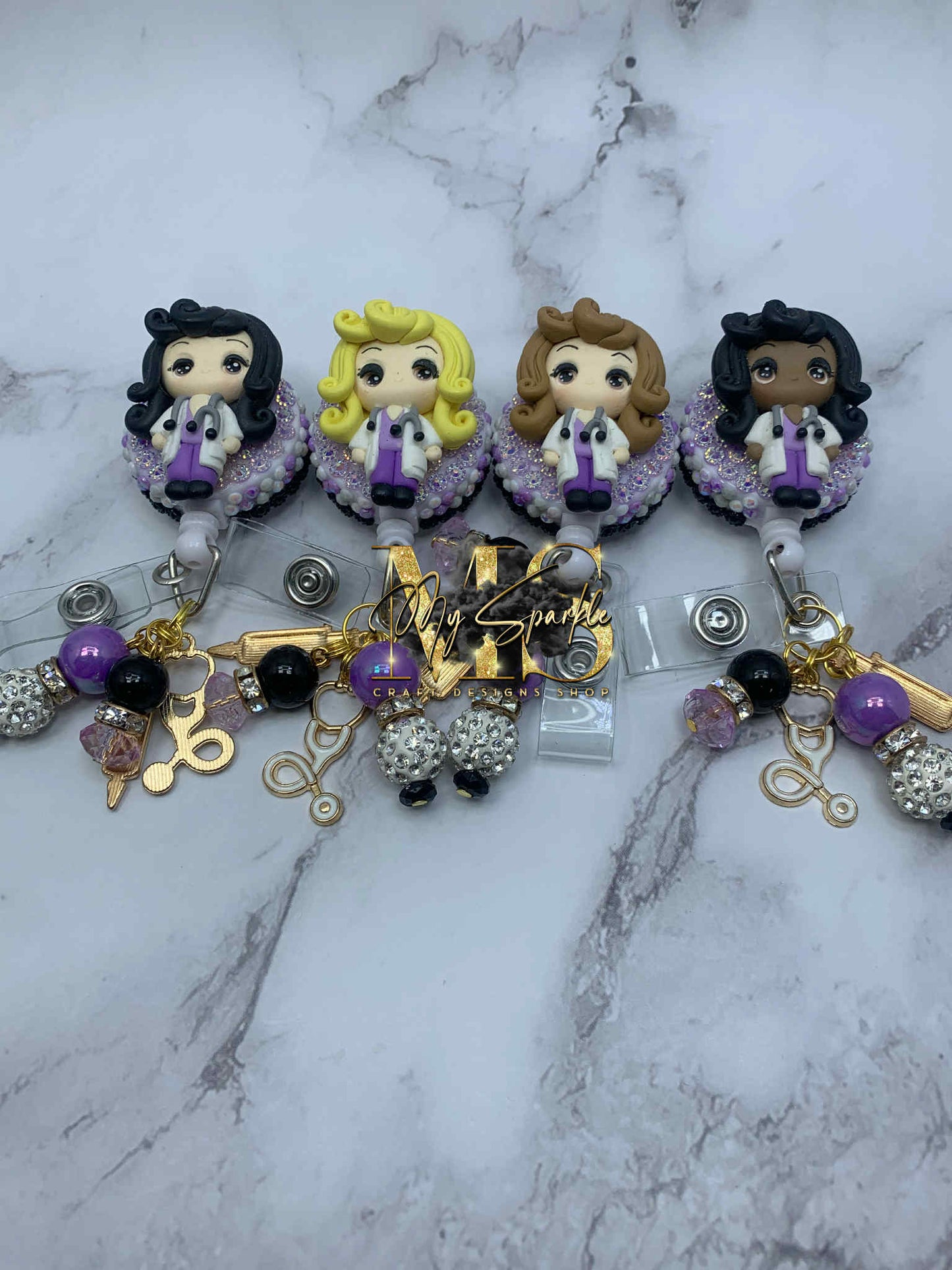 Nurse Or Doctor Clay Badge Reel