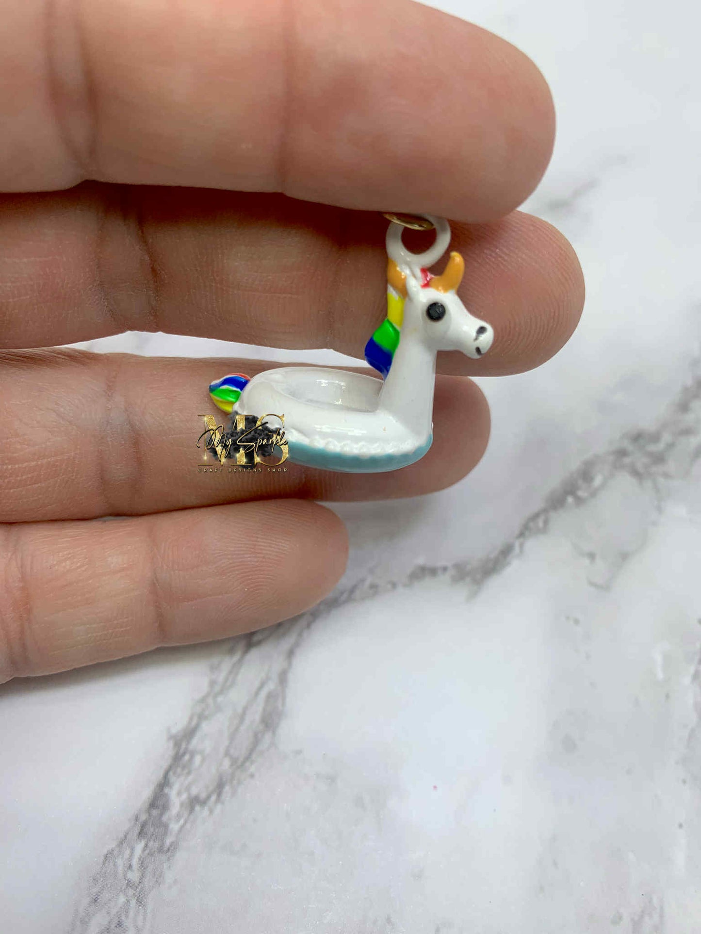 Unicorn ~ ID Badge Reel Charm