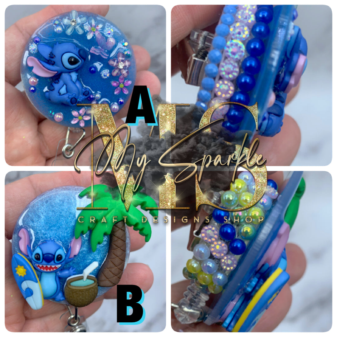 Ohana Blue Alien Badge Reel