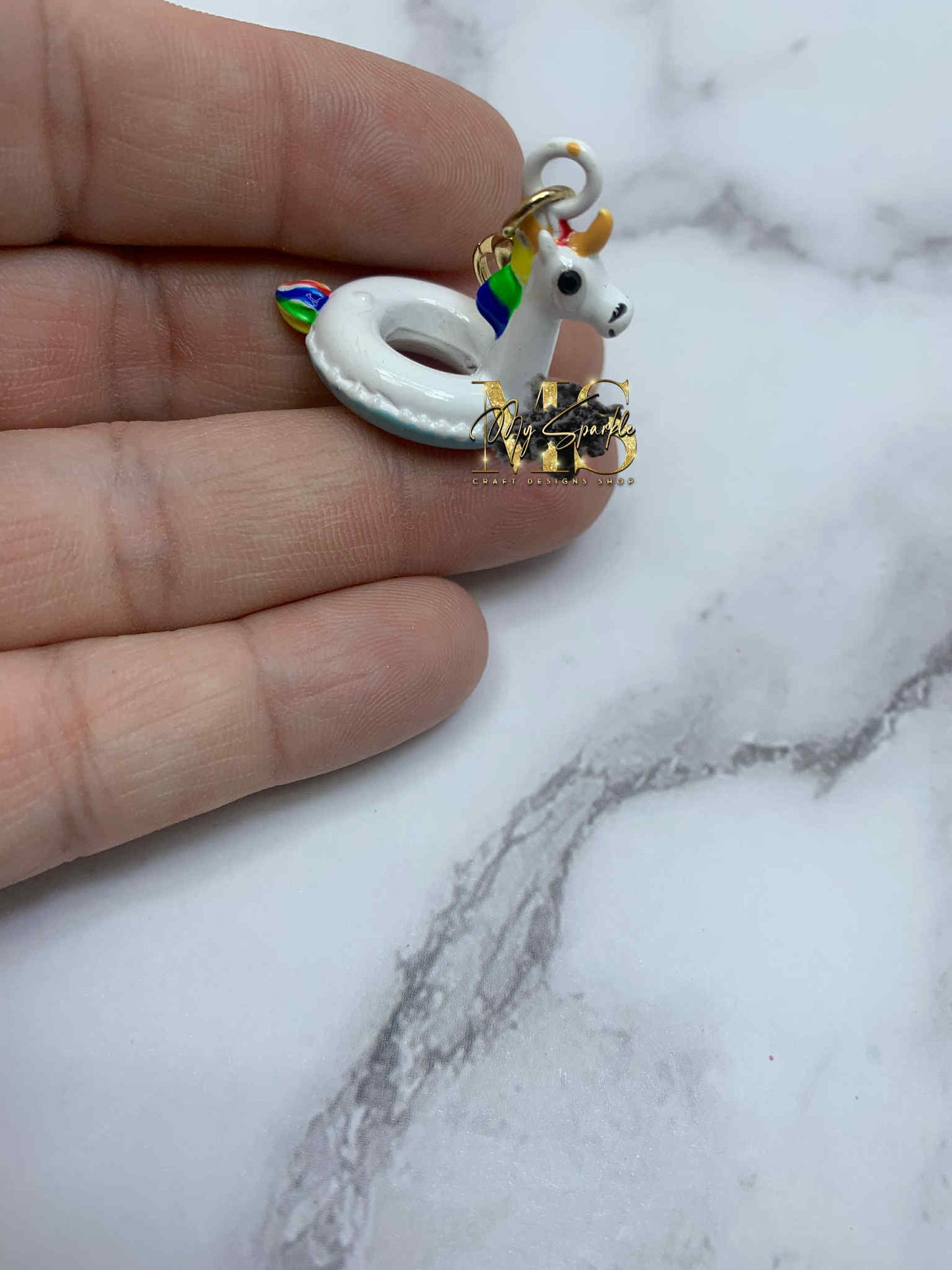 Unicorn ~ ID Badge Reel Charm