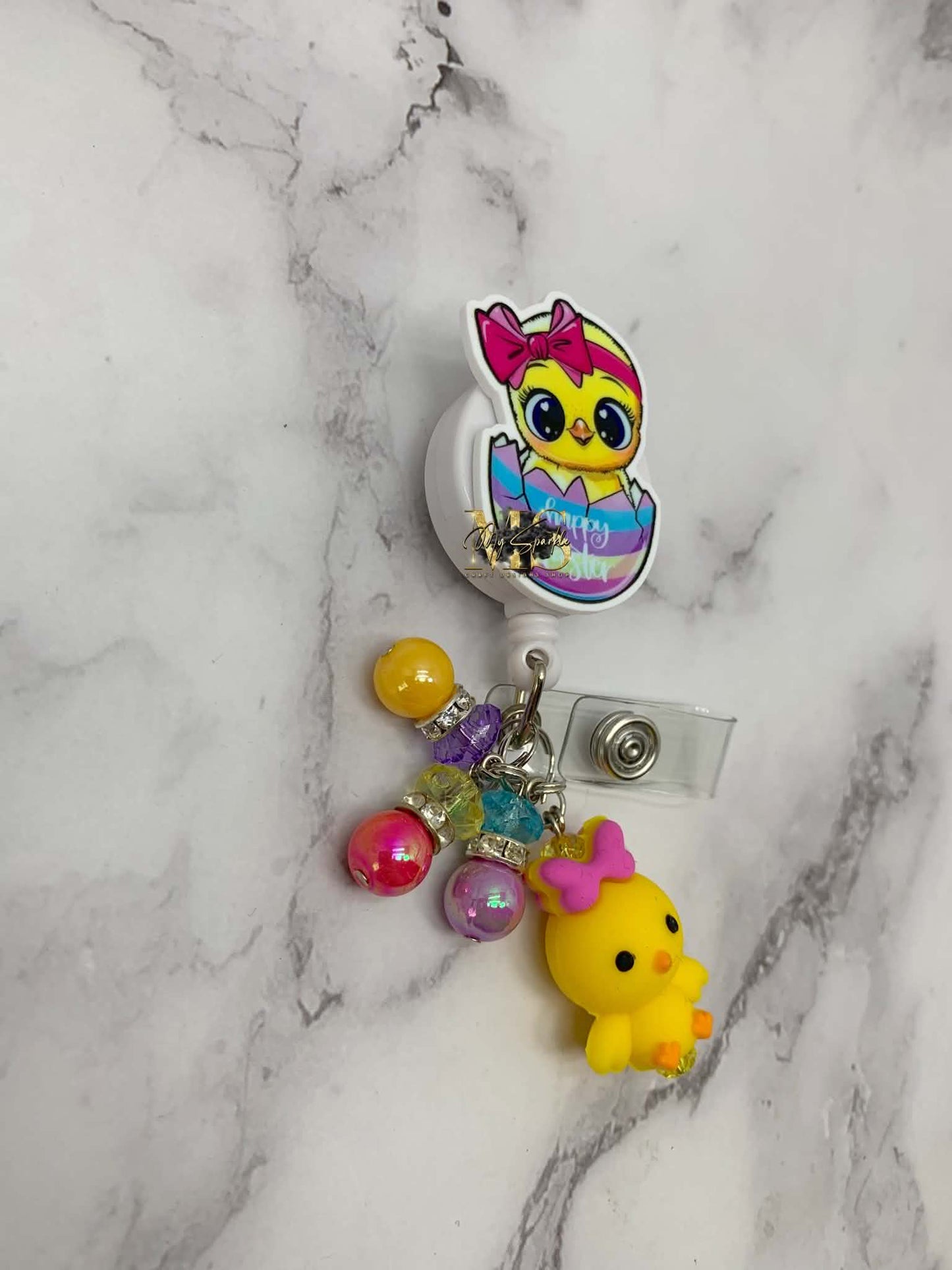 Easter Chick Badge Reel