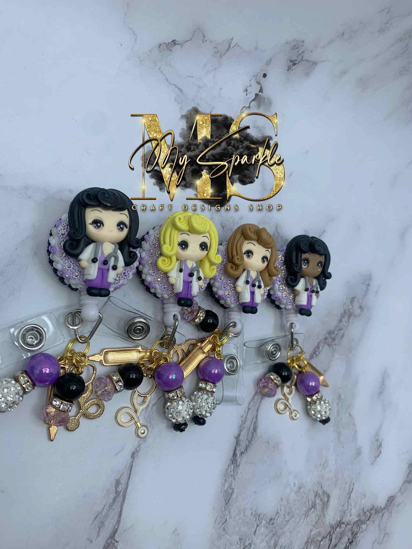 Nurse Or Doctor Clay Badge Reel