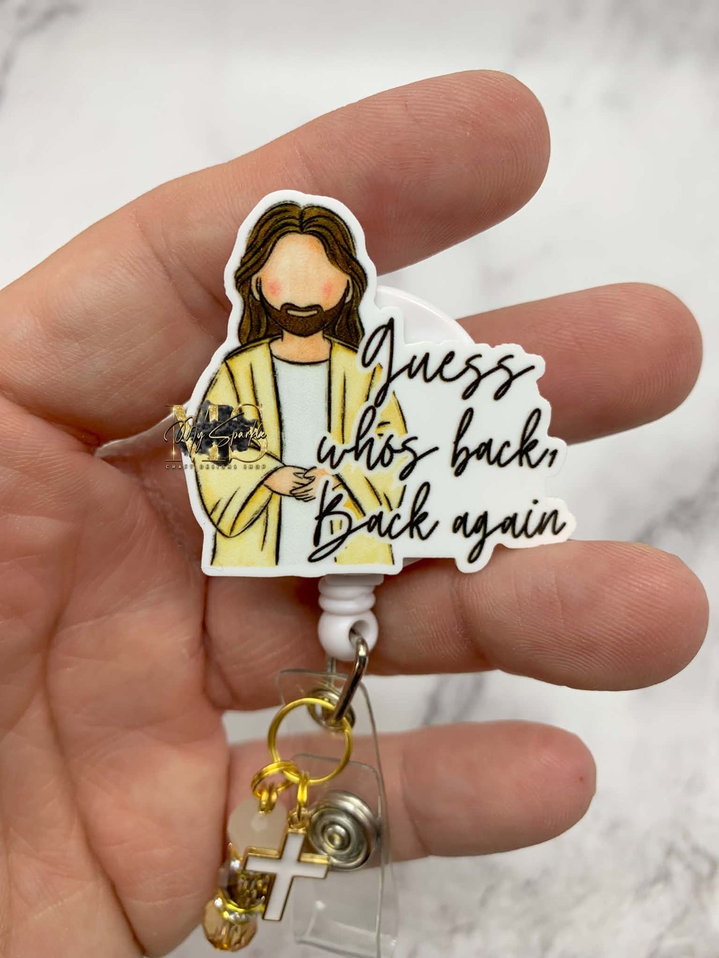 Guess Who's Back, Back Again Jesus Badge Reel