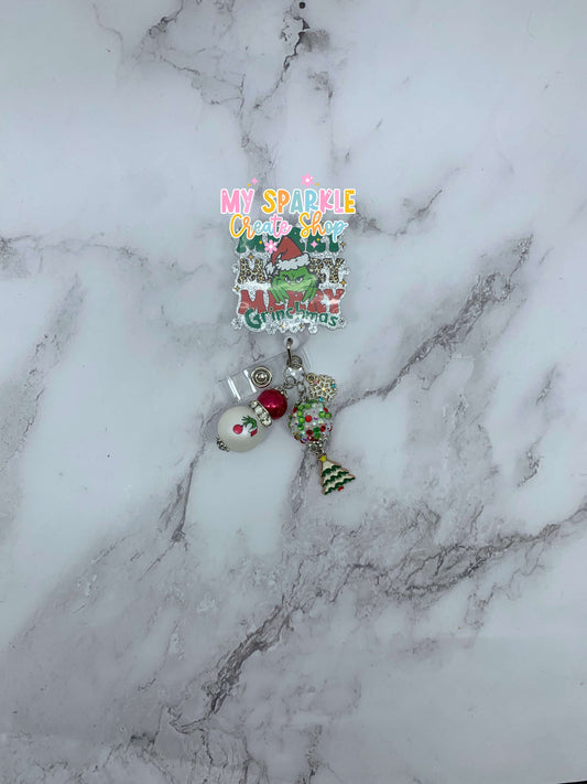 Merry Merry Merry Santa Grumpy Badge Reel