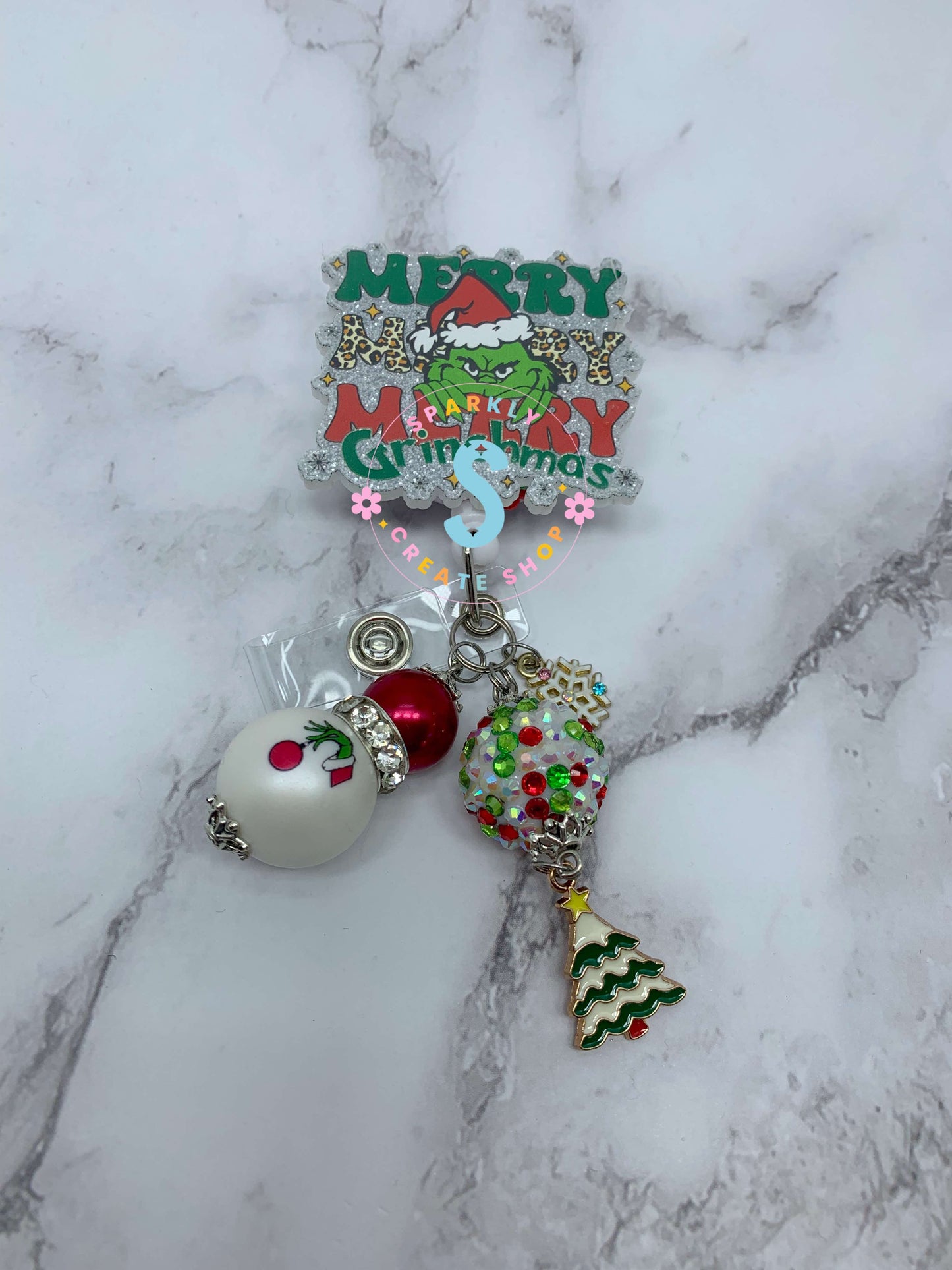 Merry Merry Merry Santa Grumpy Badge Reel