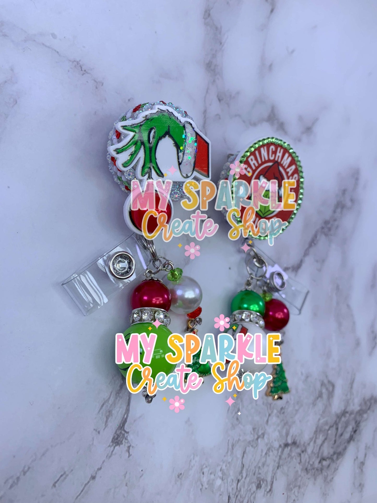 Christmas Funny Santa Grrumpy Badge Reel