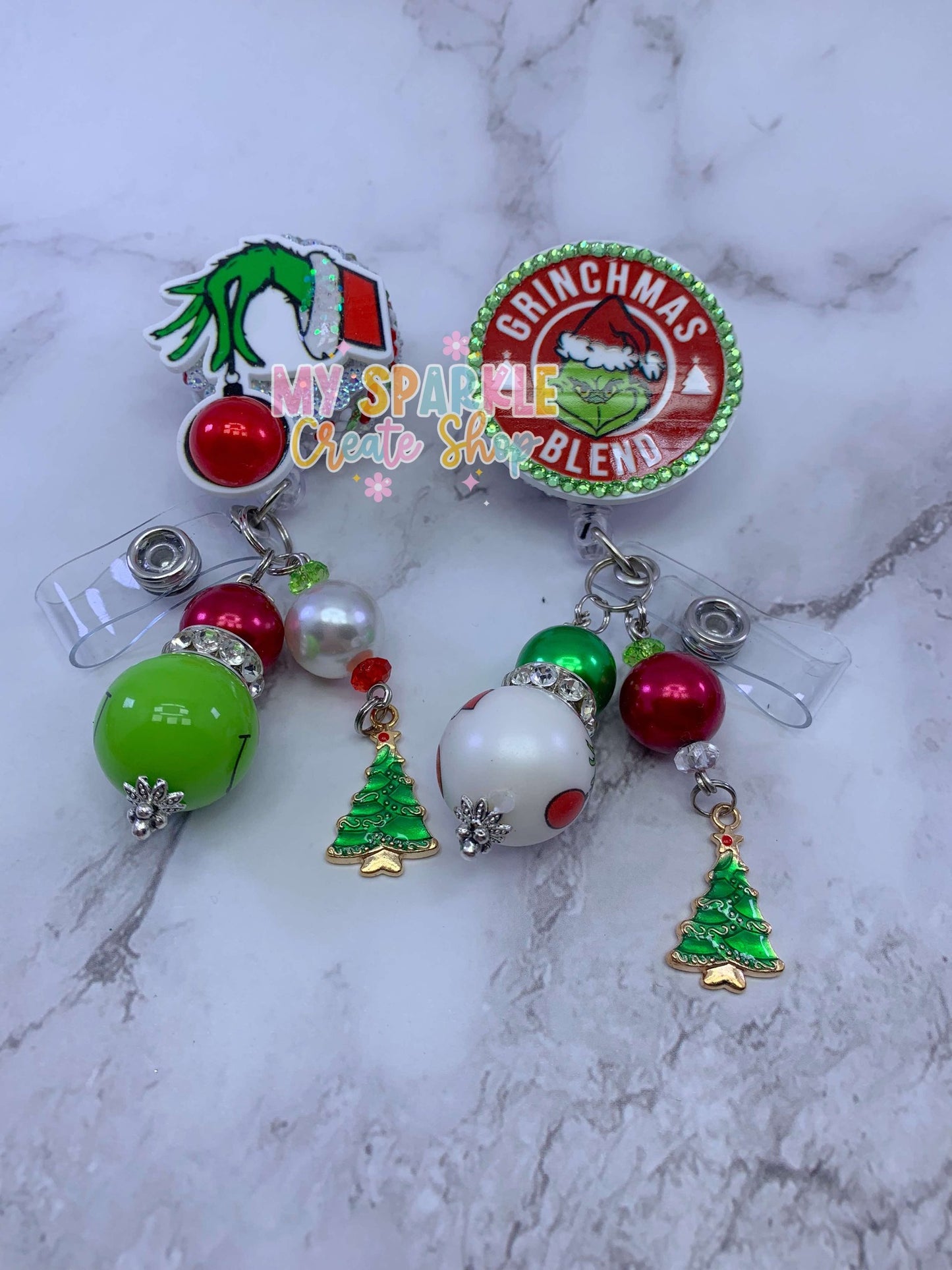 Christmas Funny Santa Grrumpy Badge Reel