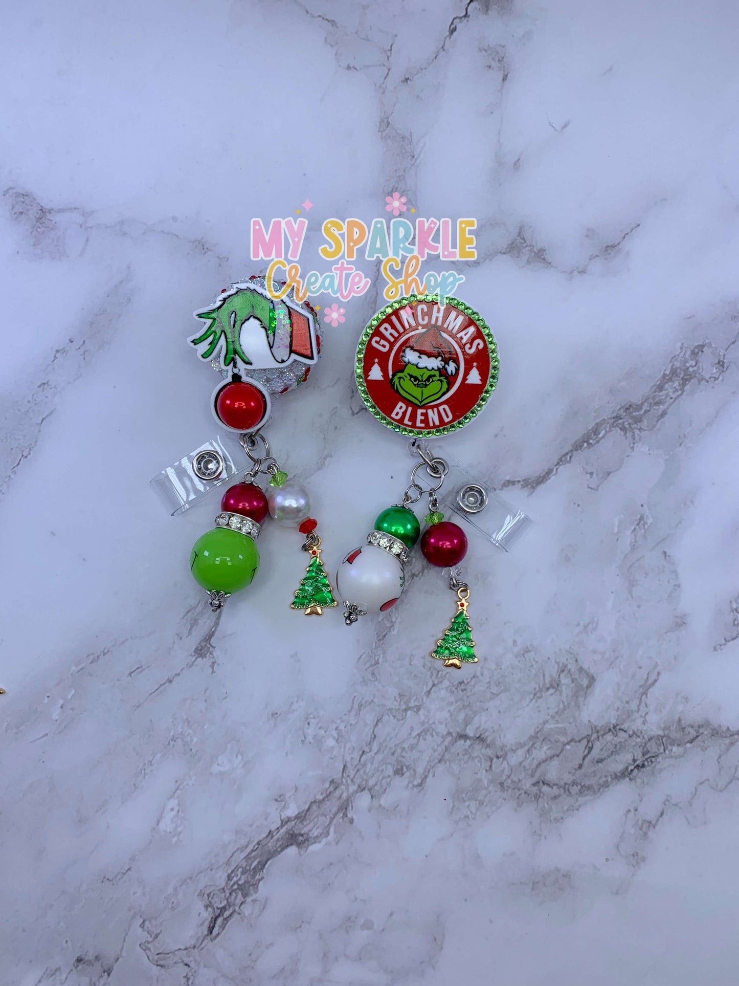 Christmas Funny Santa Grrumpy Badge Reel