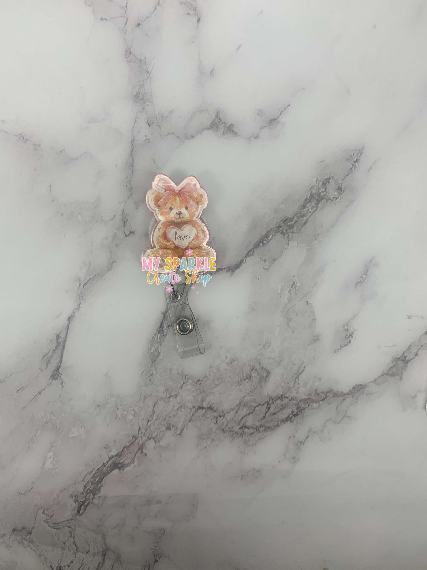 Love Bear Badge Reel