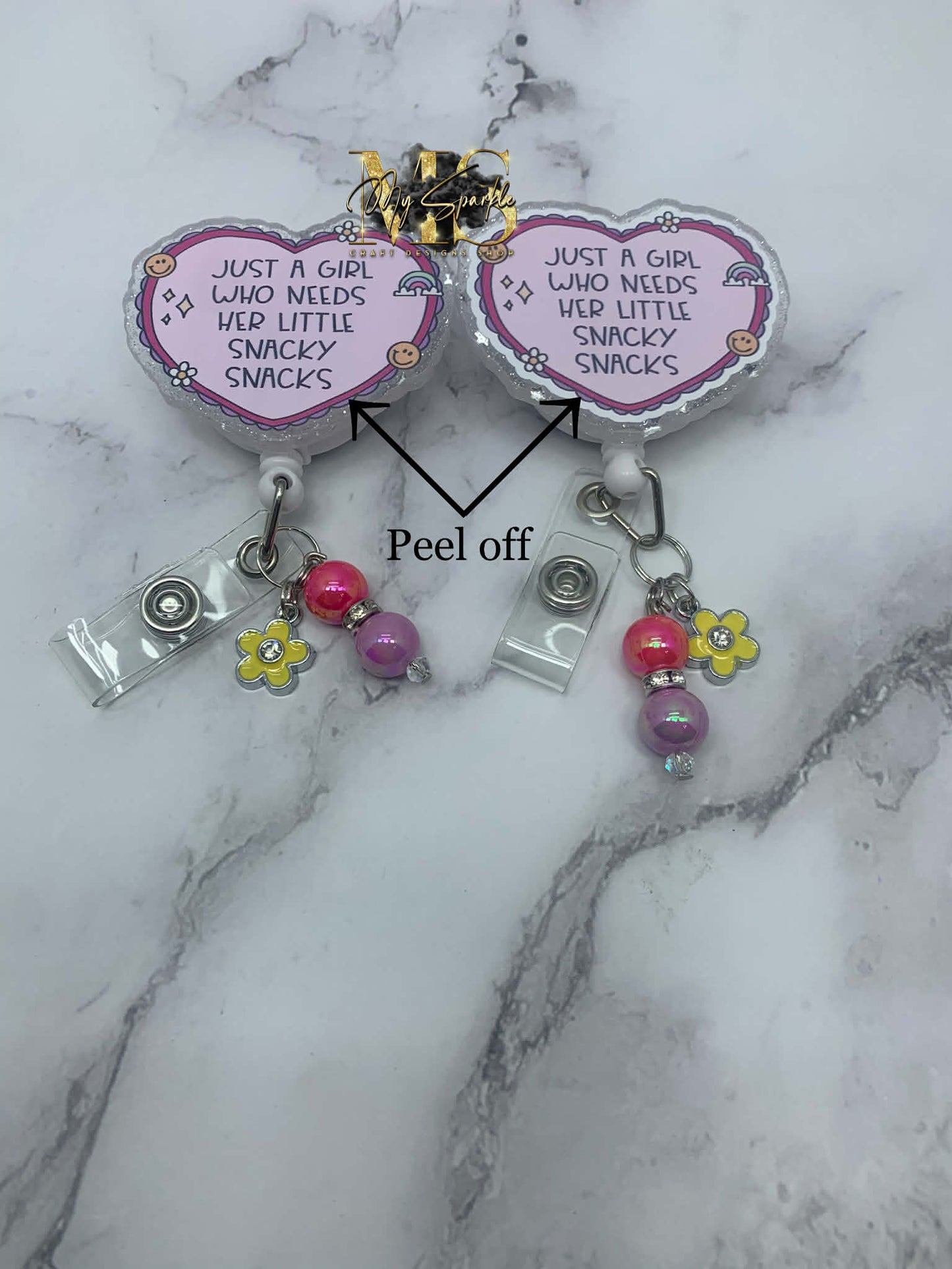 Just A Girl Who Needs Her Little Snack Snacks Badge Reel