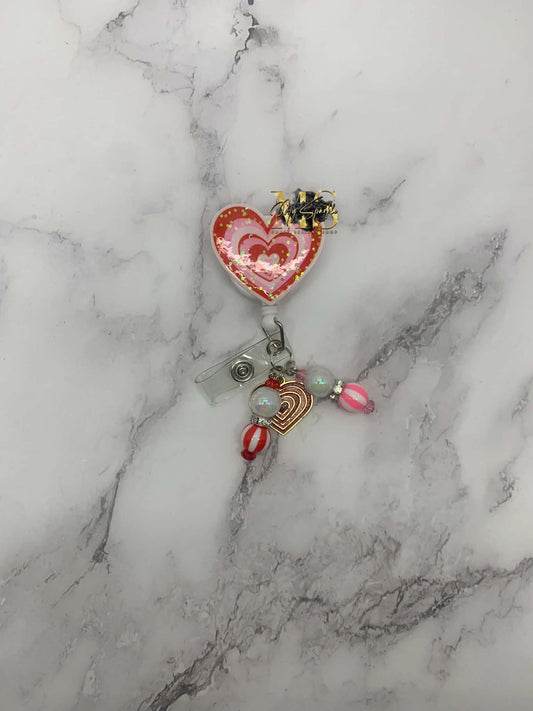 Valentines Heart Badge Reel