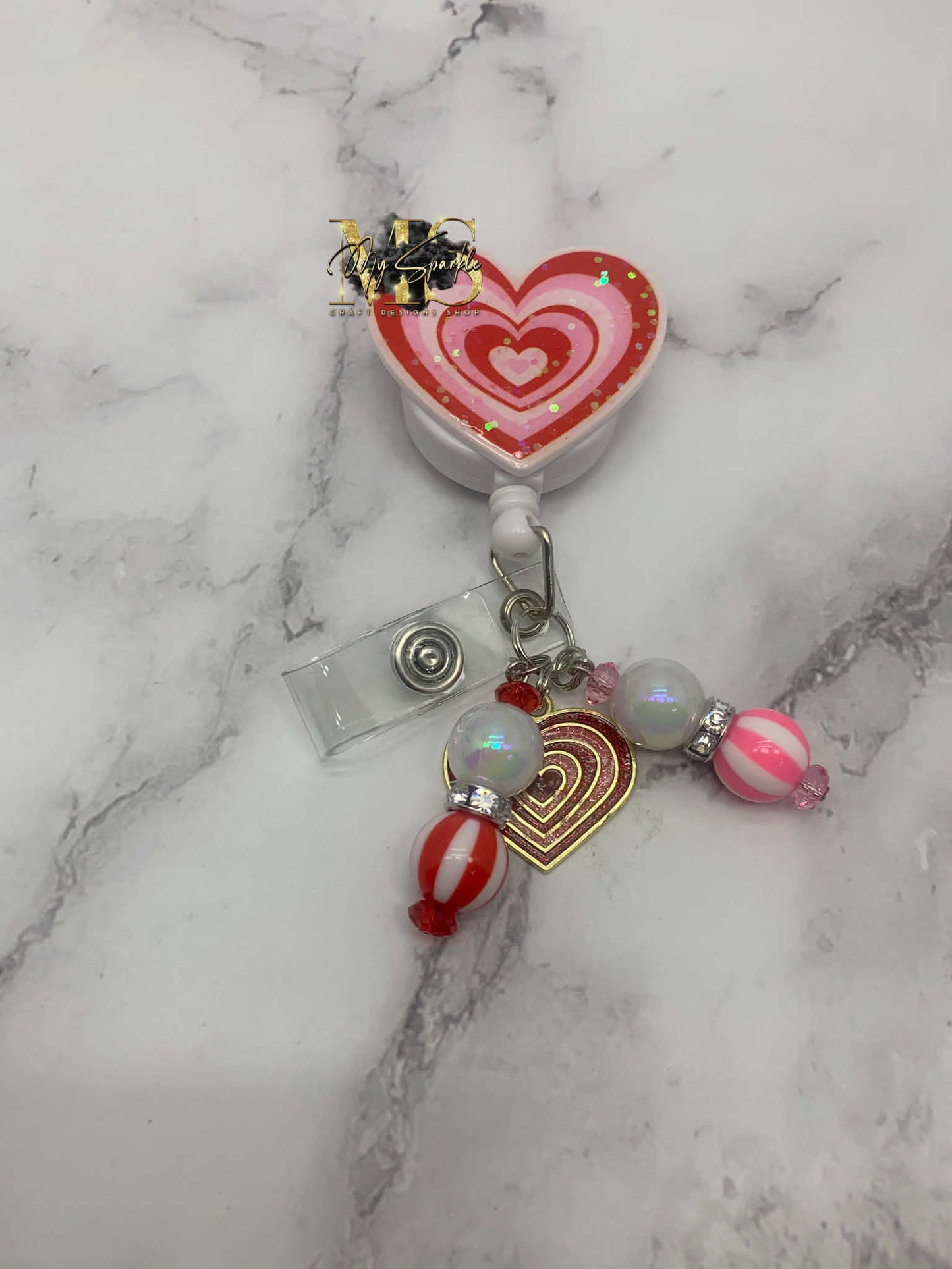 Valentines Heart Badge Reel