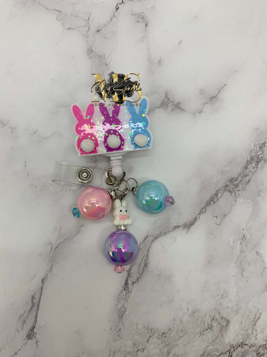 Easter Bunny Glitter Badge Reel
