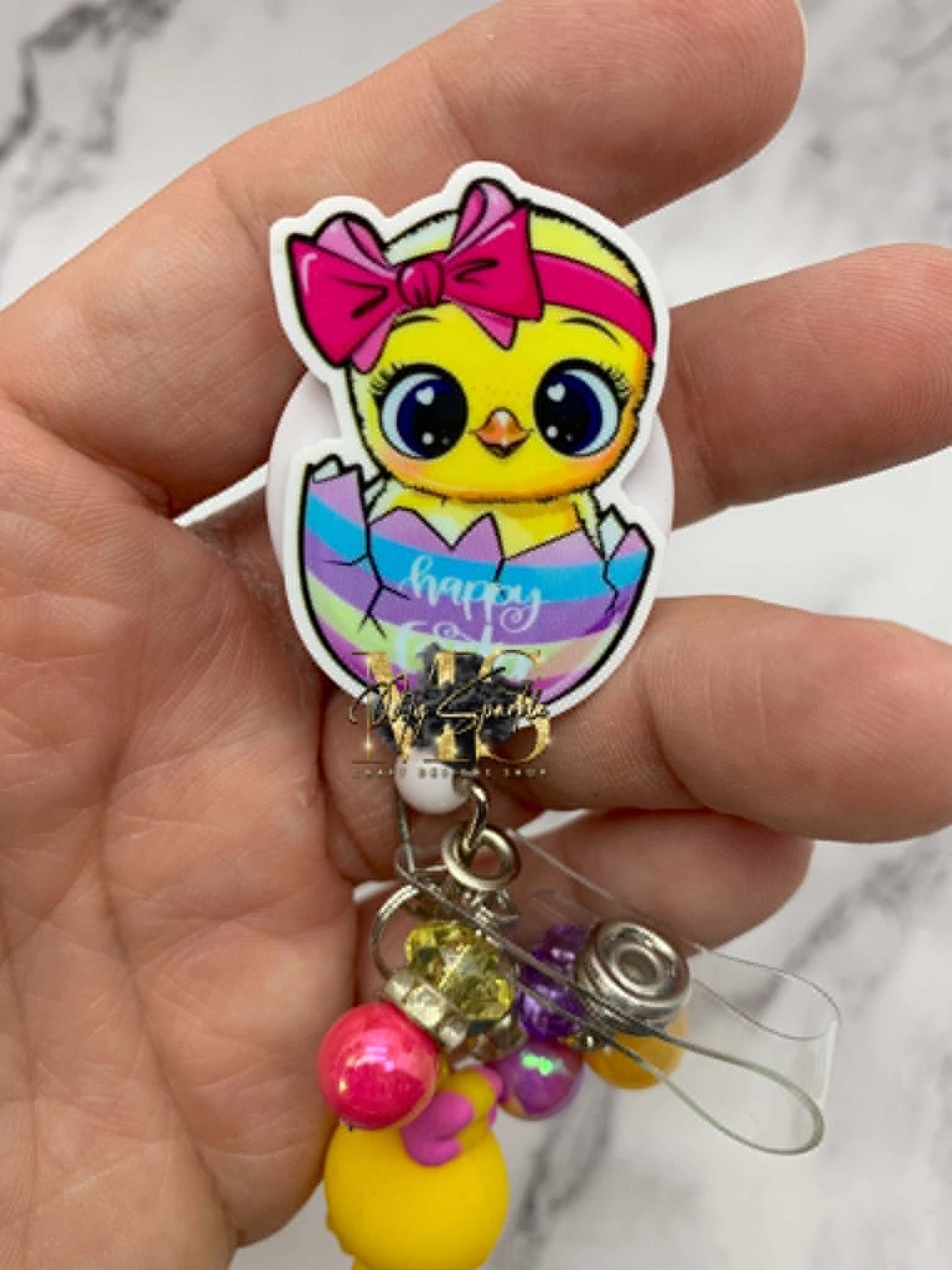 Easter Chick Badge Reel