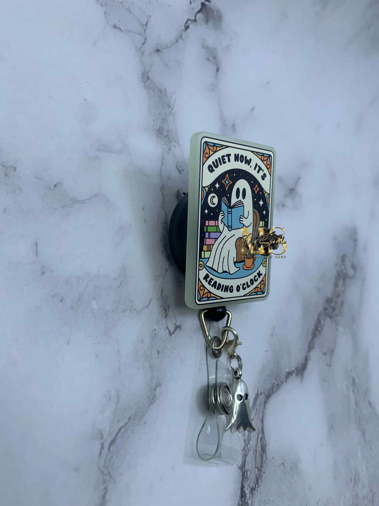 Quiet Now It's Reading Ghost Badge Reel