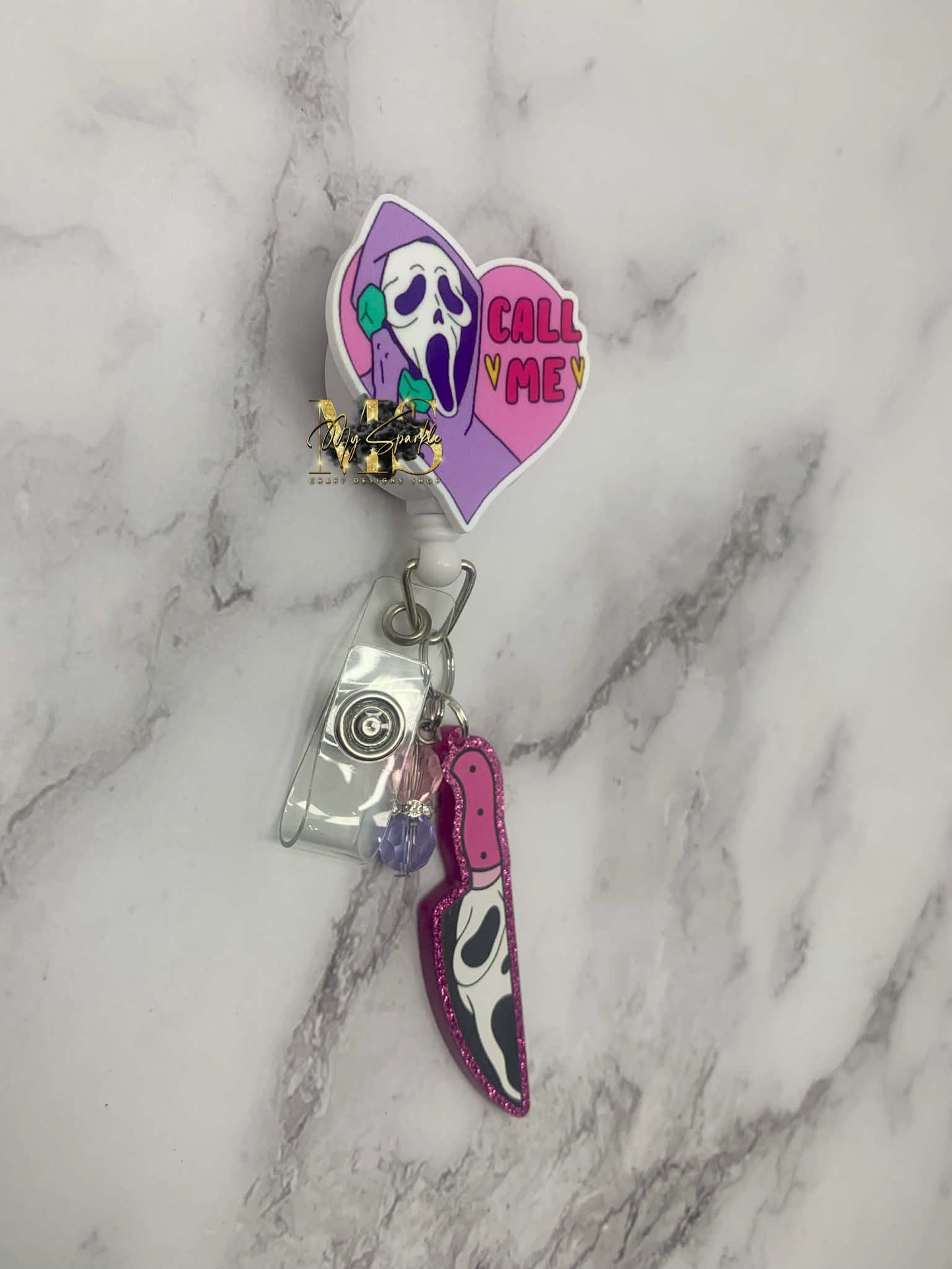 Call Me Ghost Face Badge Reel