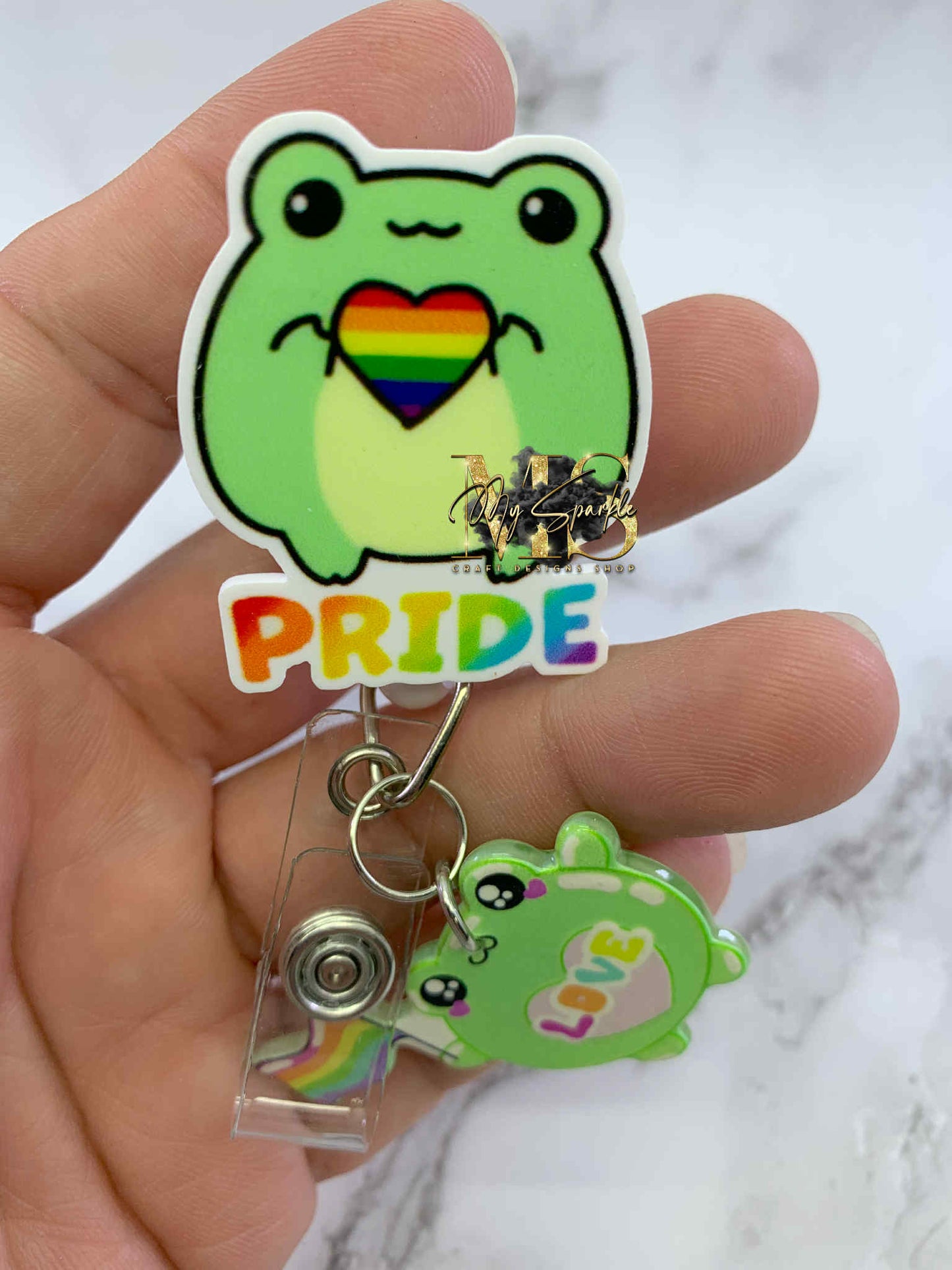 Frog Pride Badge Reel