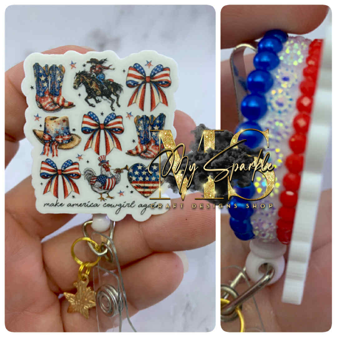 Western Patriotic Badge Reel