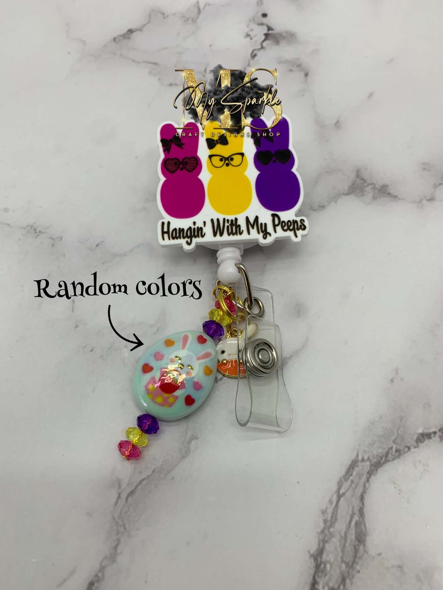 Easter Hangin' With My Peeps Badge Reel