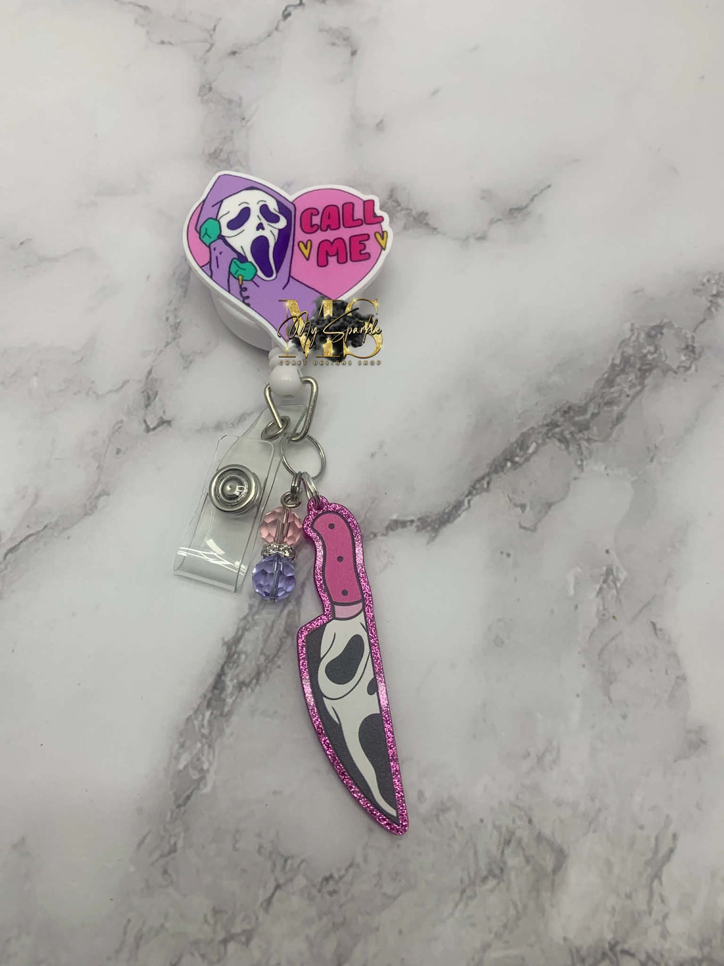 Call Me Ghost Face Badge Reel