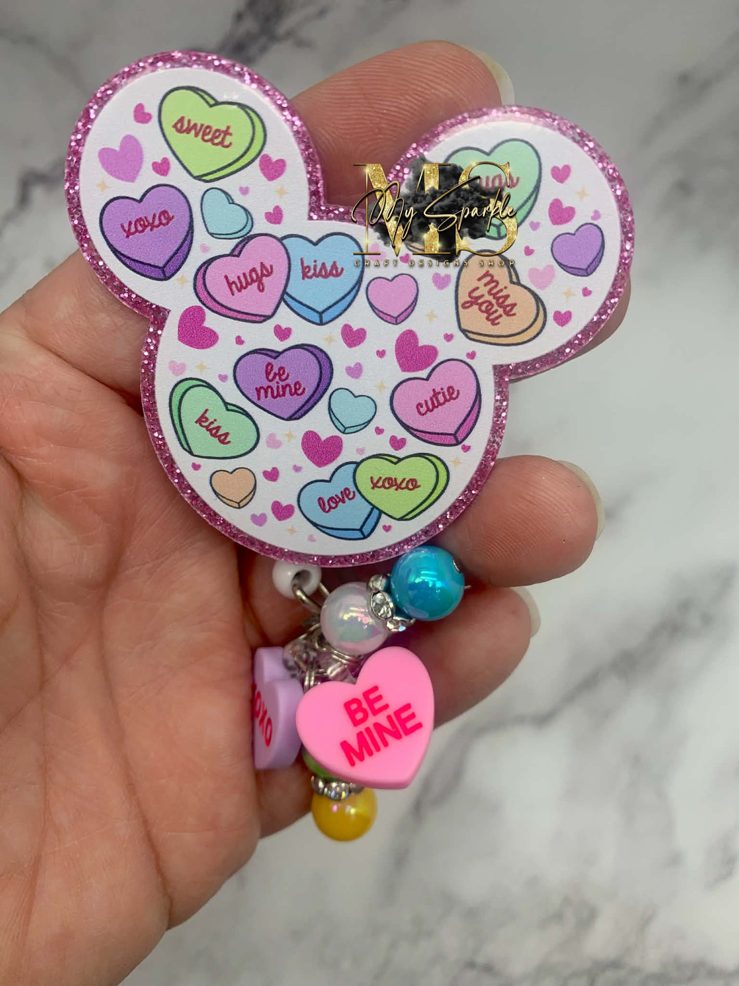Valentines Mouse, Sweethearts Badge Reel