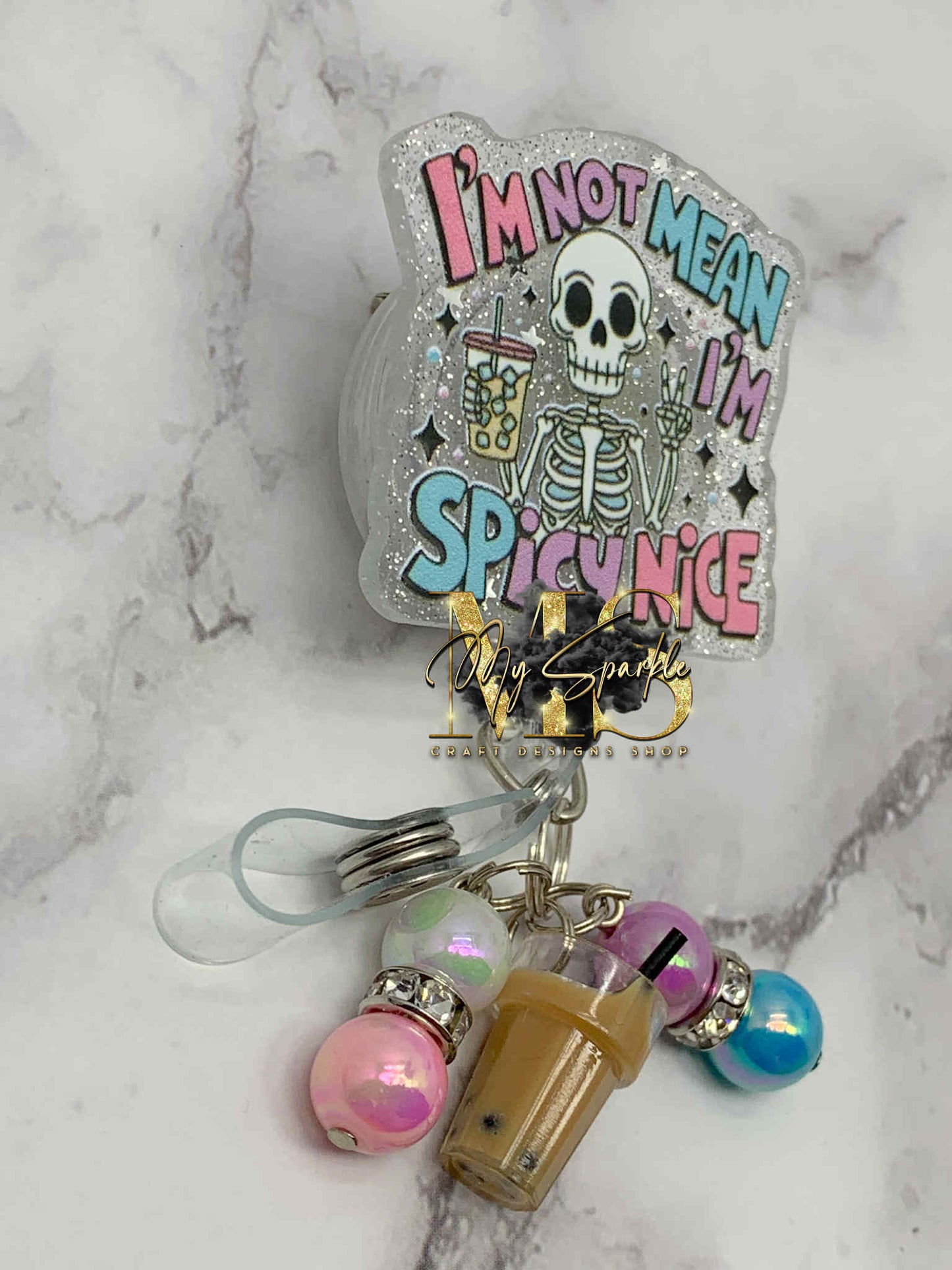 I'm Not Mean, I'm Spicy Nice Badge Reel