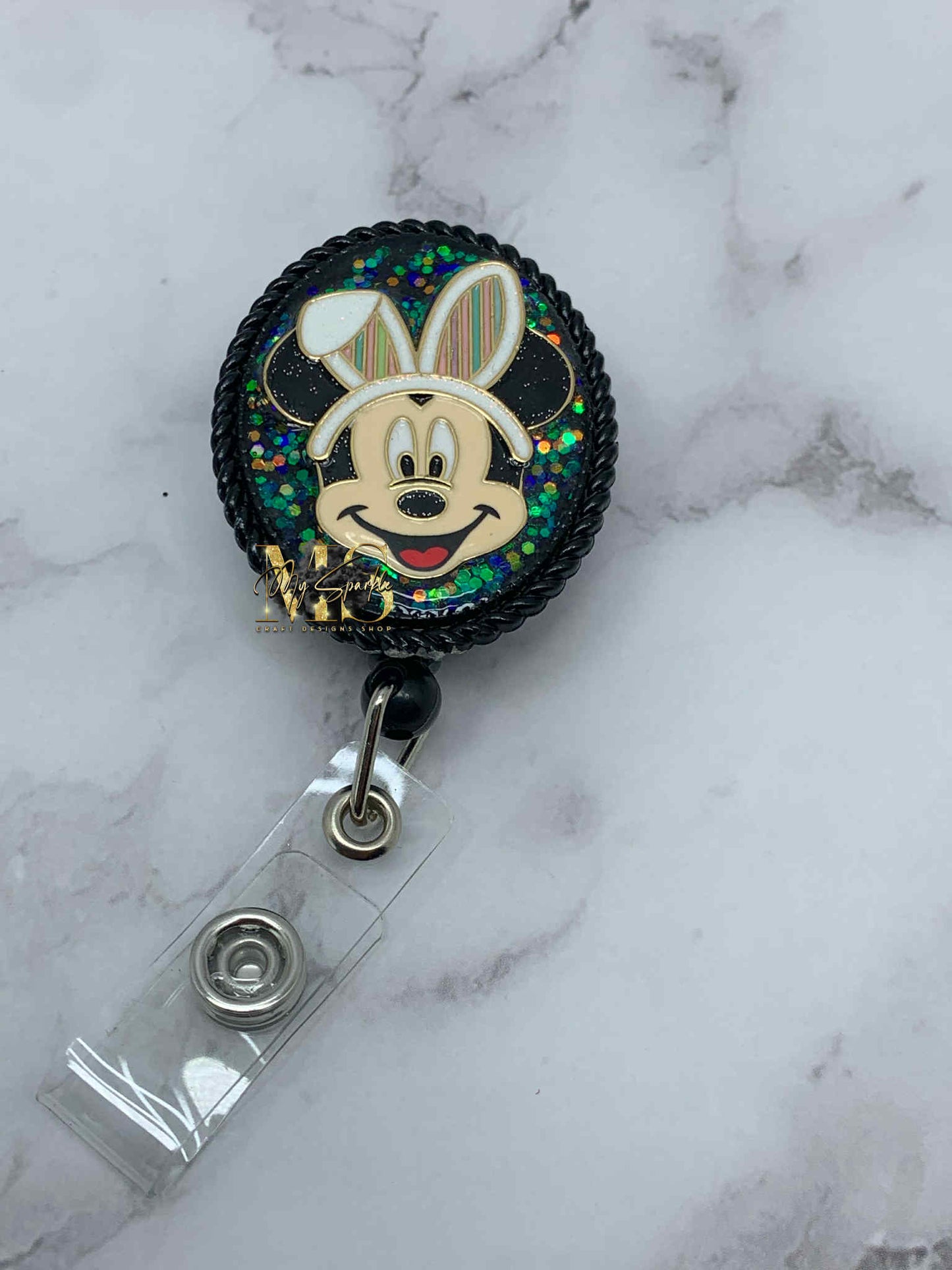 Bunny Mouse Badge Reel