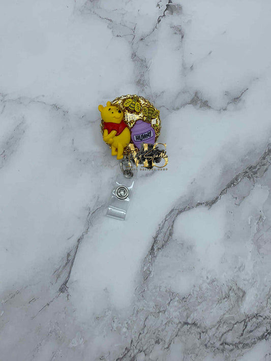 Winnie Bear Badge Reel