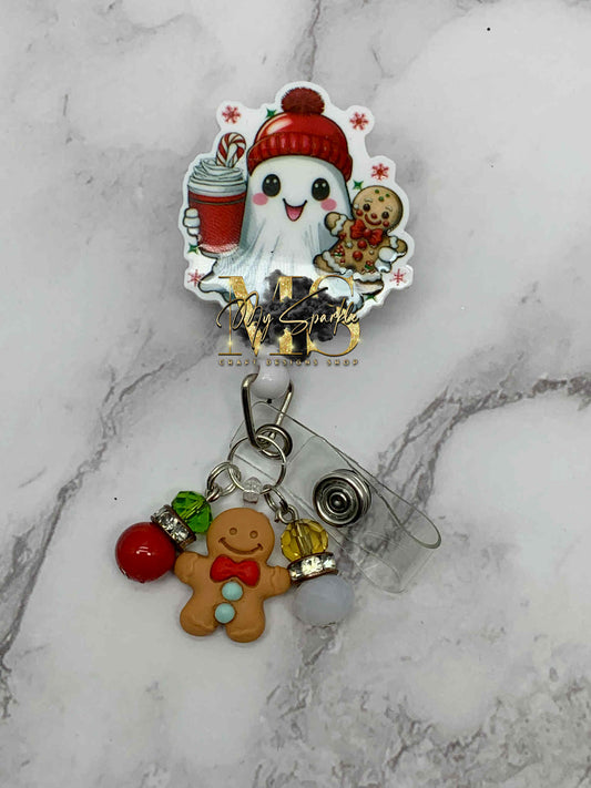 Christmas Ghost Badge Reel