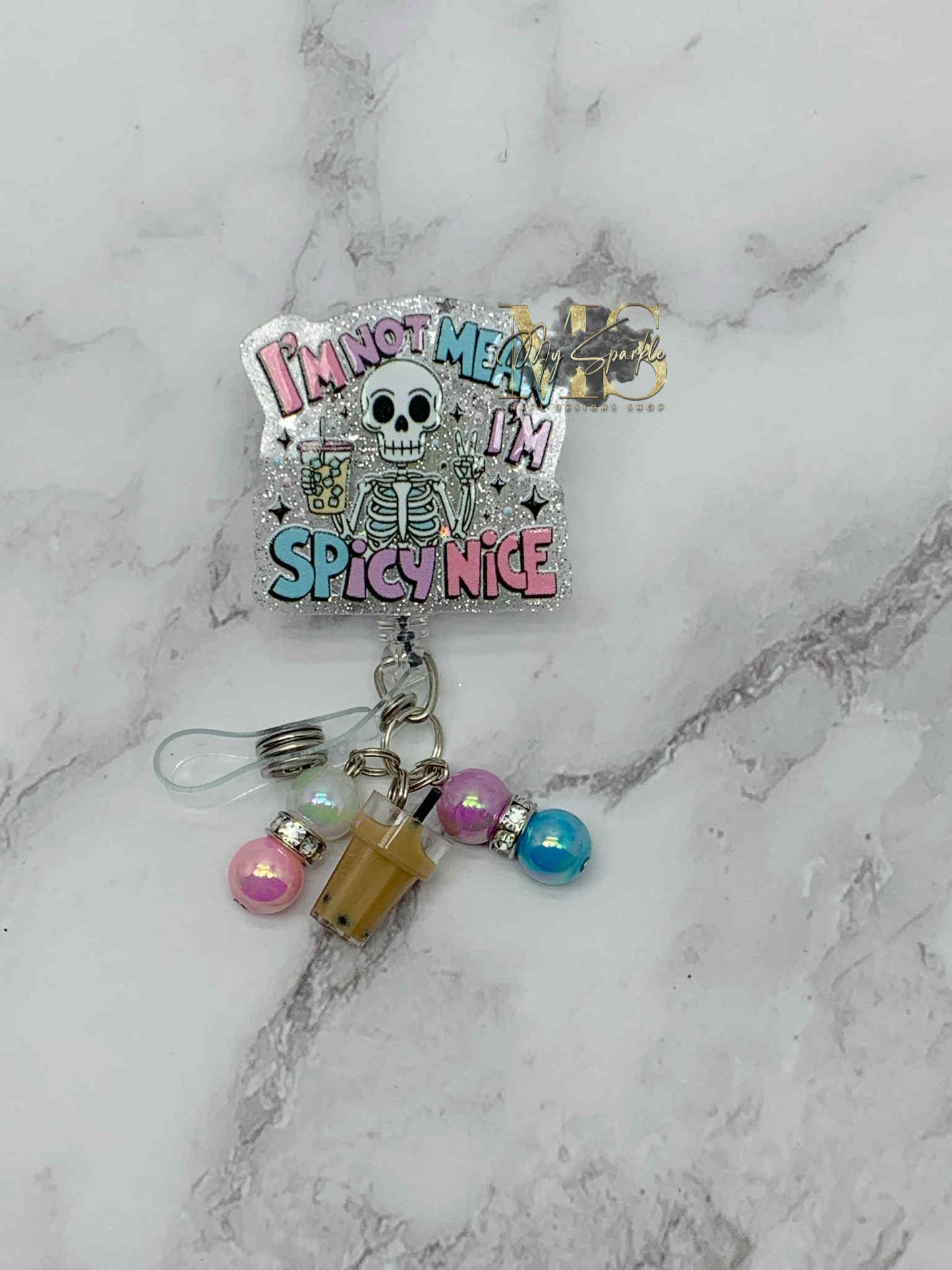 I'm Not Mean, I'm Spicy Nice Badge Reel