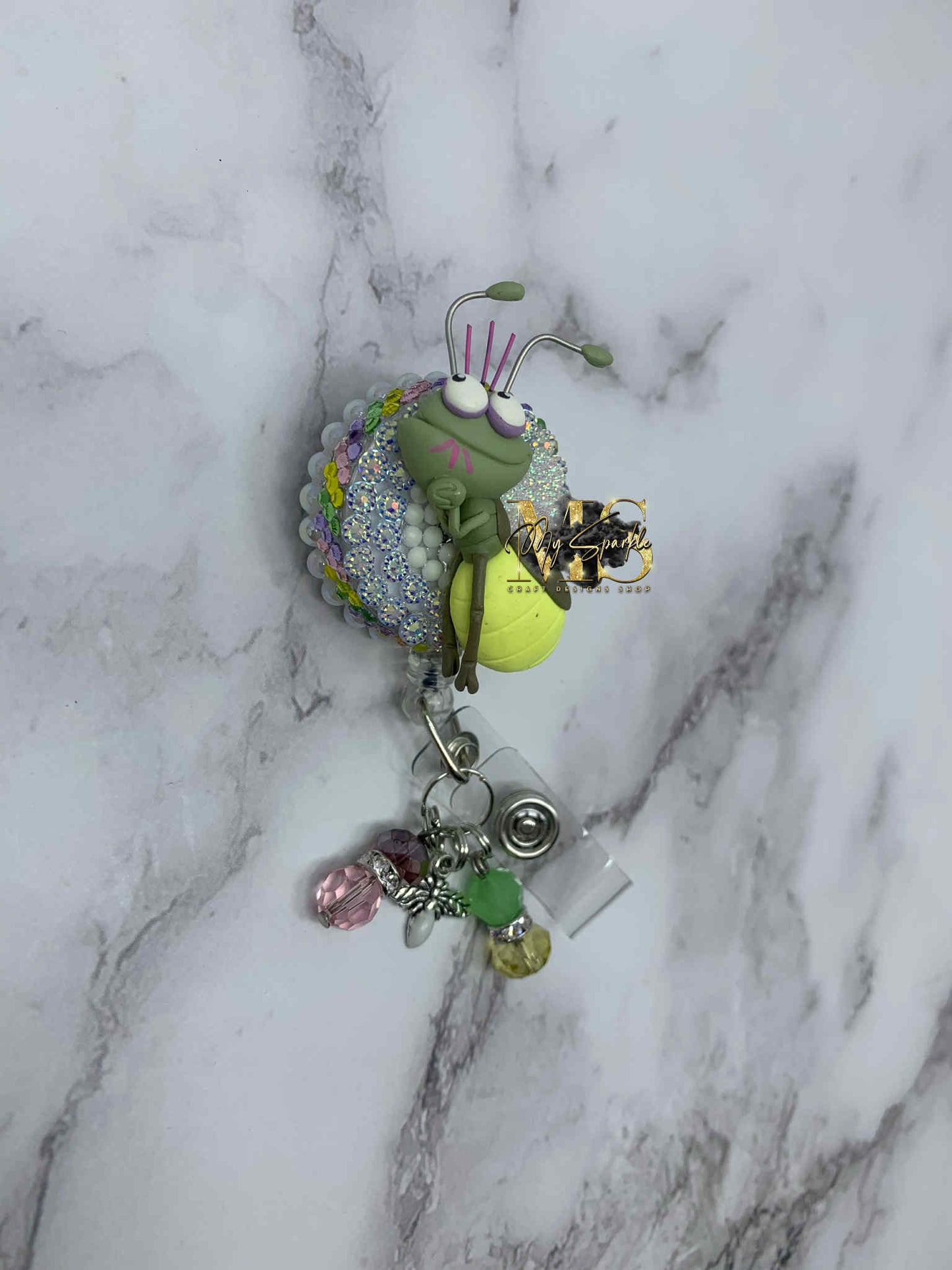 Firefly Lighting Bug Clay Badge Reel