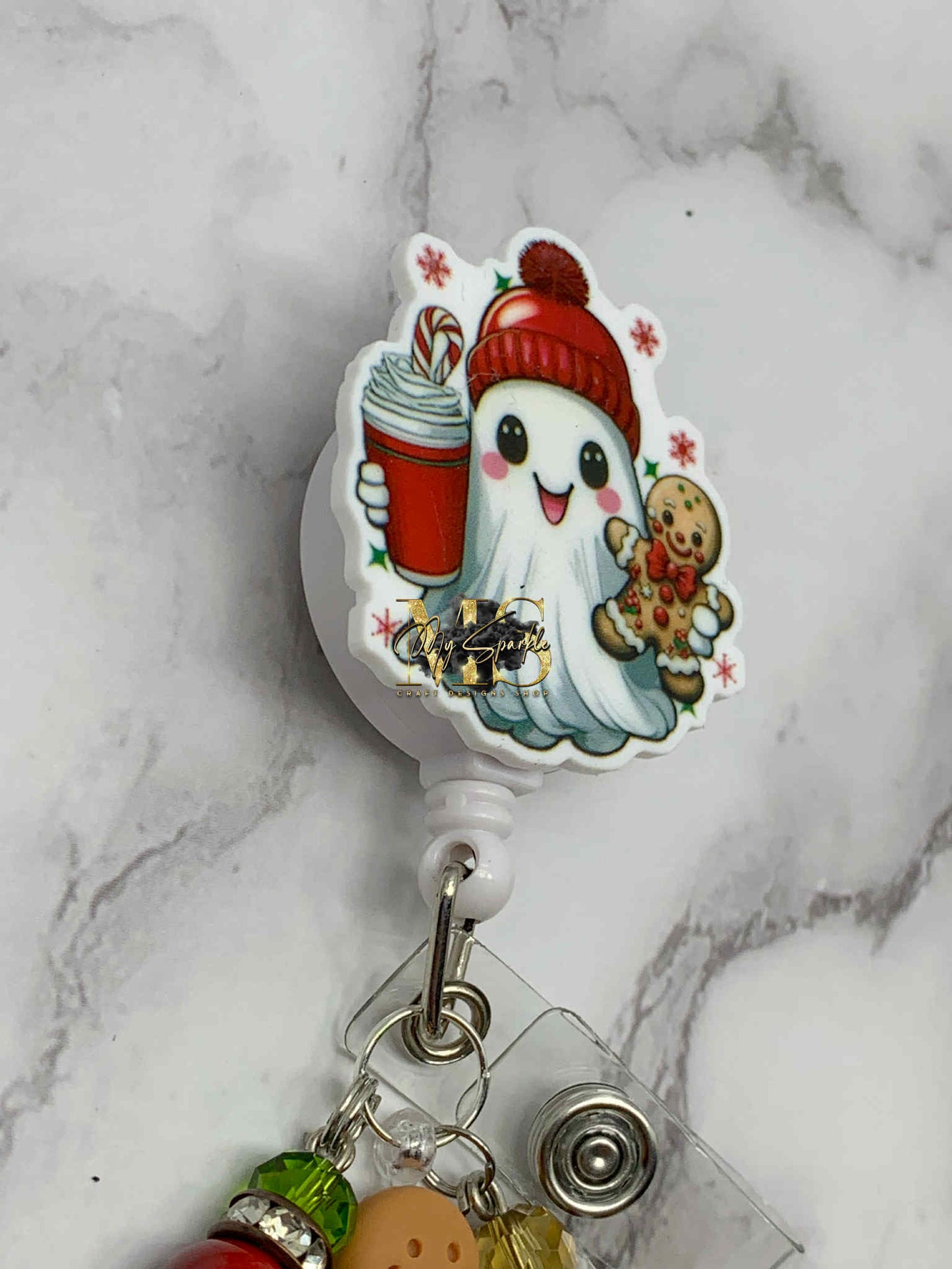 Christmas Ghost Badge Reel