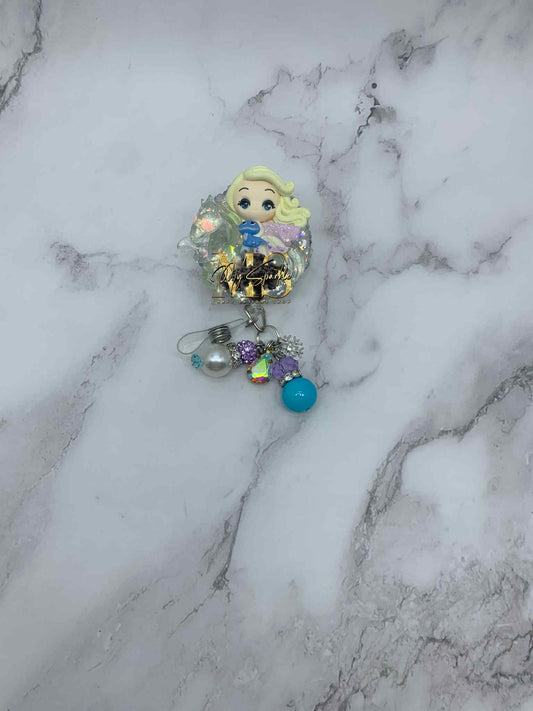 Ice Princess Clay Badge Reel