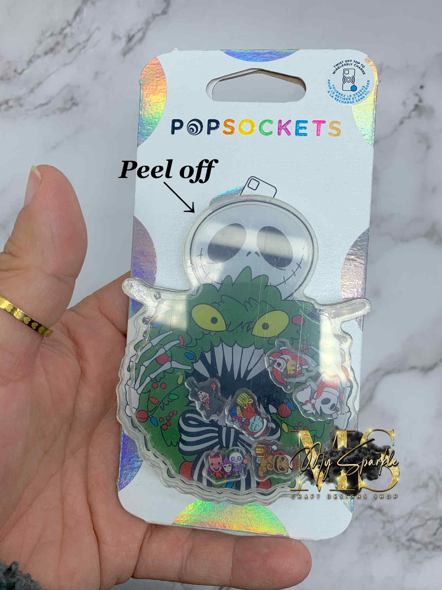 Christmas Cute Nightmare Pop Grip -NO LIQUID