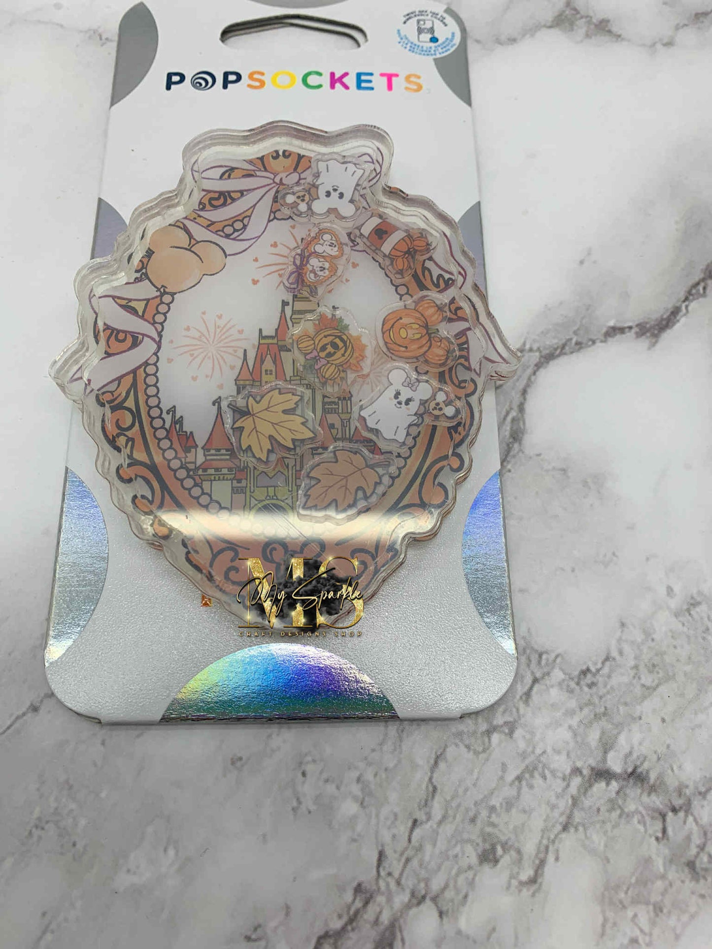 Halloween Haunt Castle Pop Socket -NO LIQUID