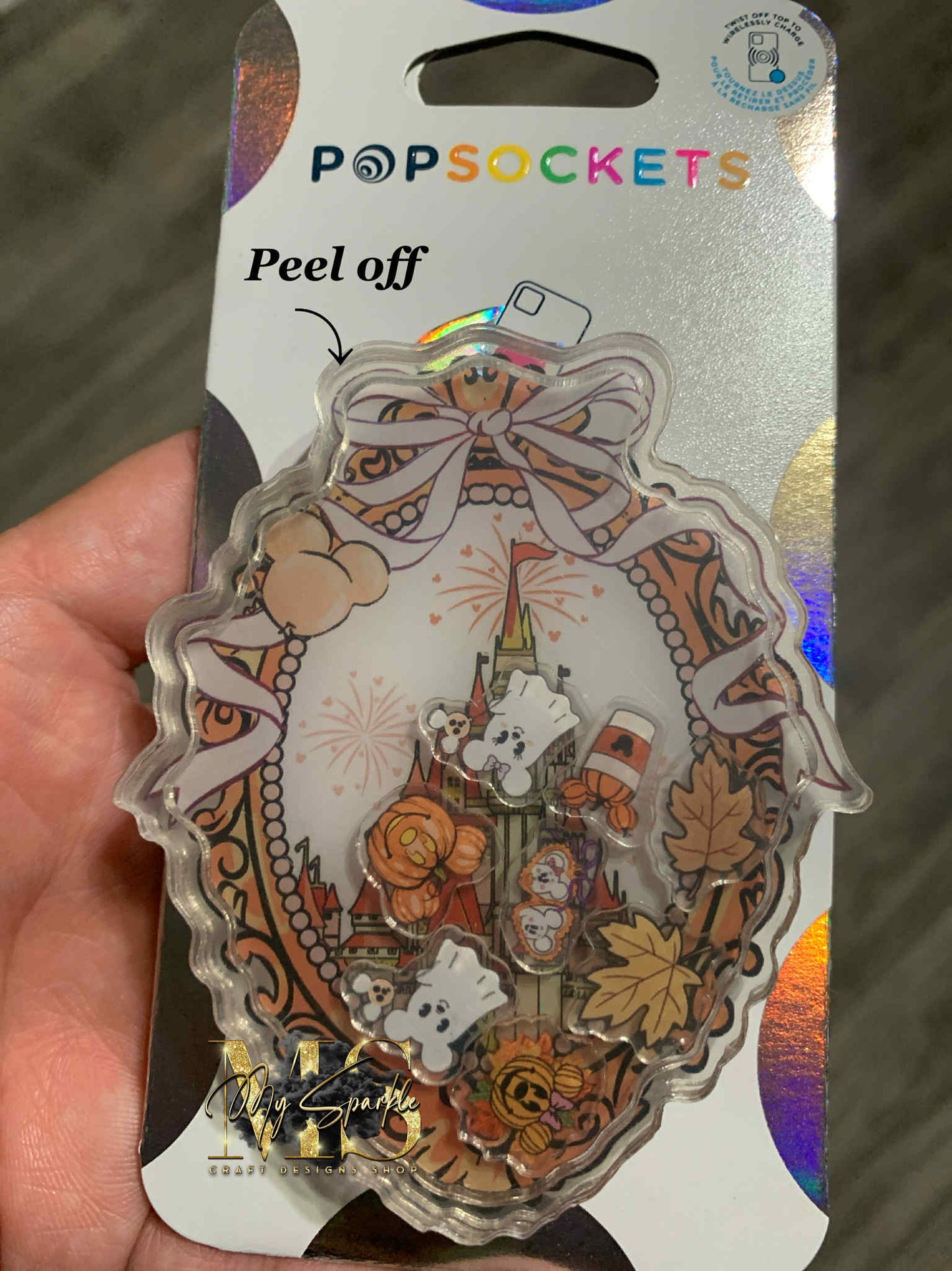 Halloween Haunt Castle Pop Socket -NO LIQUID