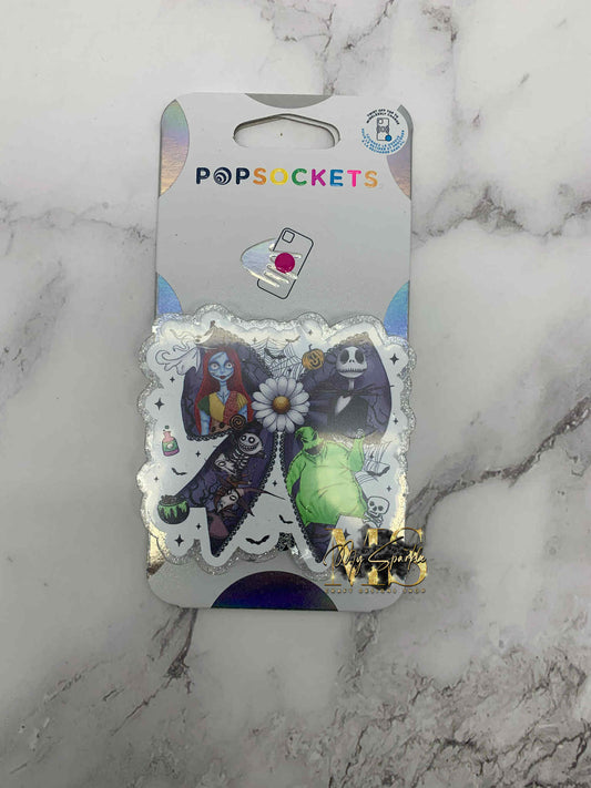 Halloween Nightmare Coquette Bow Pop Socket