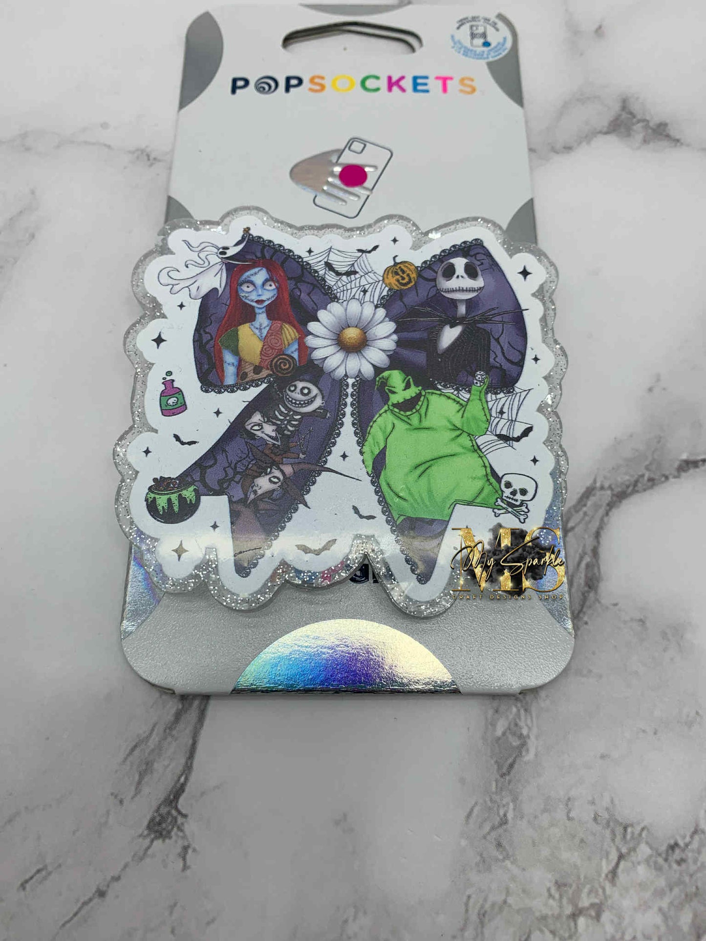 Halloween Nightmare Coquette Bow Pop Socket