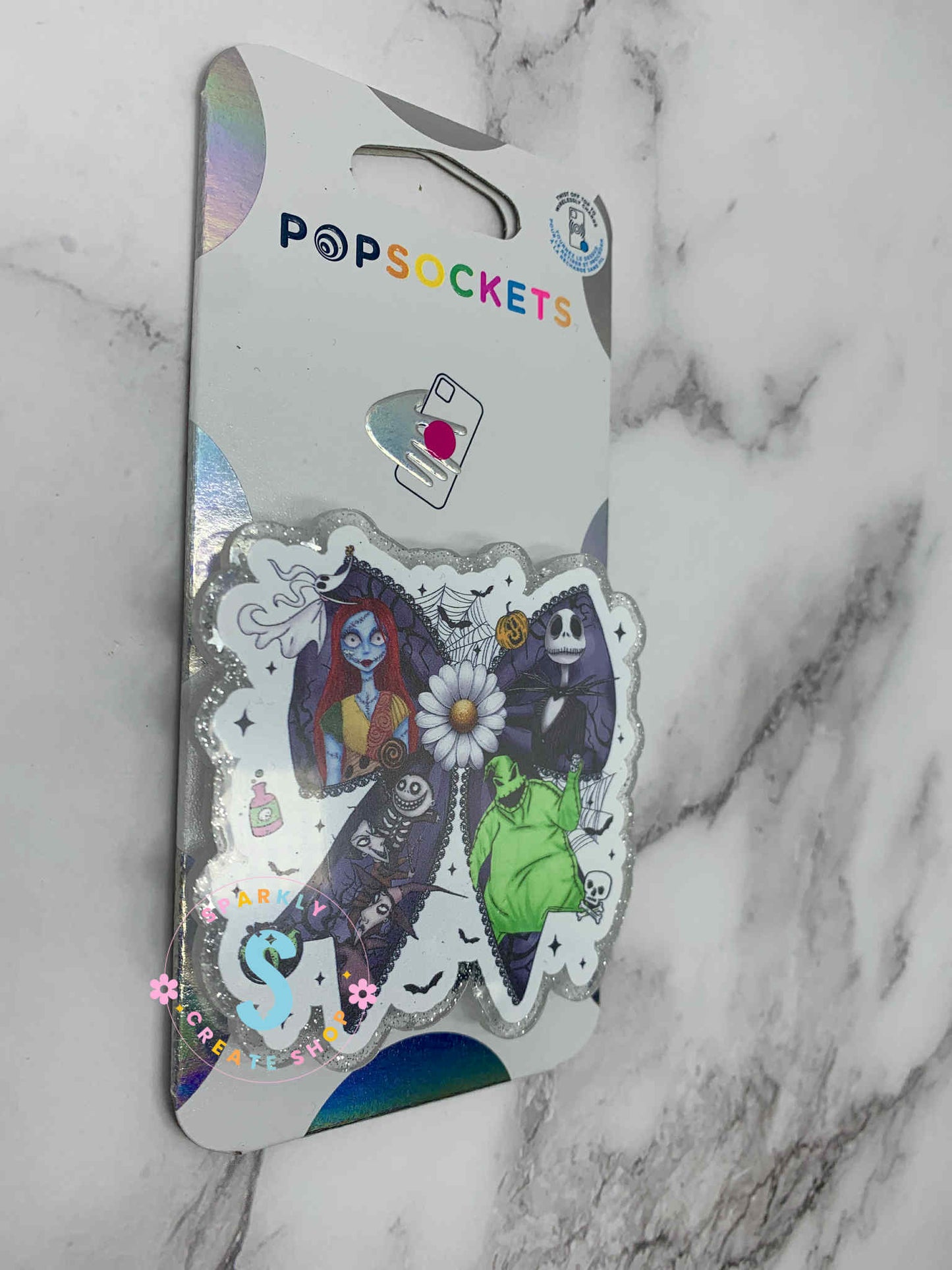 Halloween Nightmare Coquette Bow Pop Socket