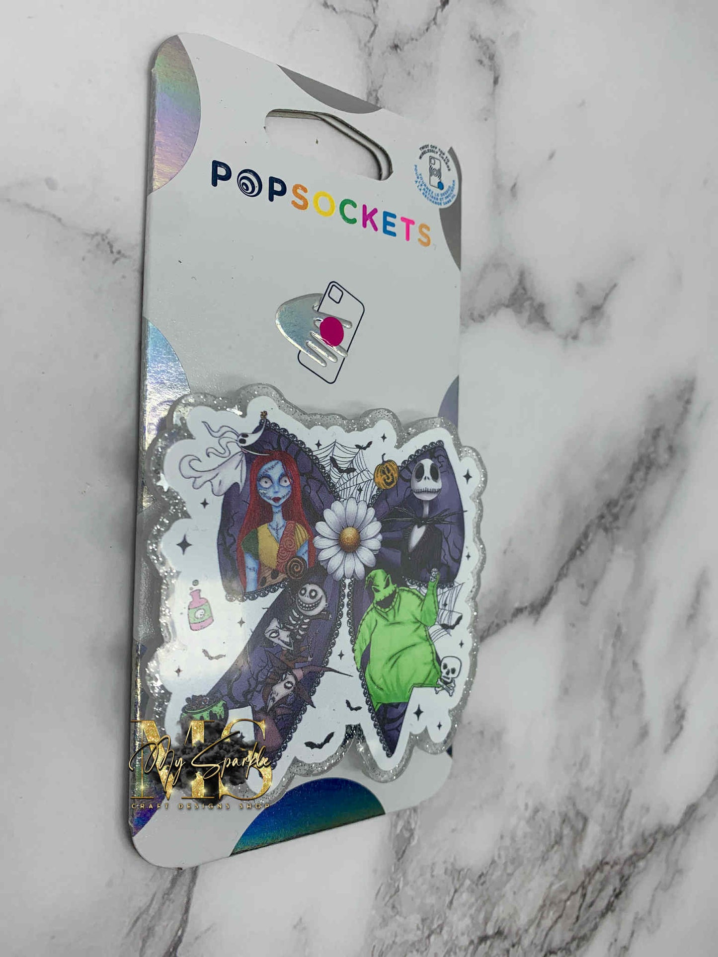 Halloween Nightmare Coquette Bow Pop Socket