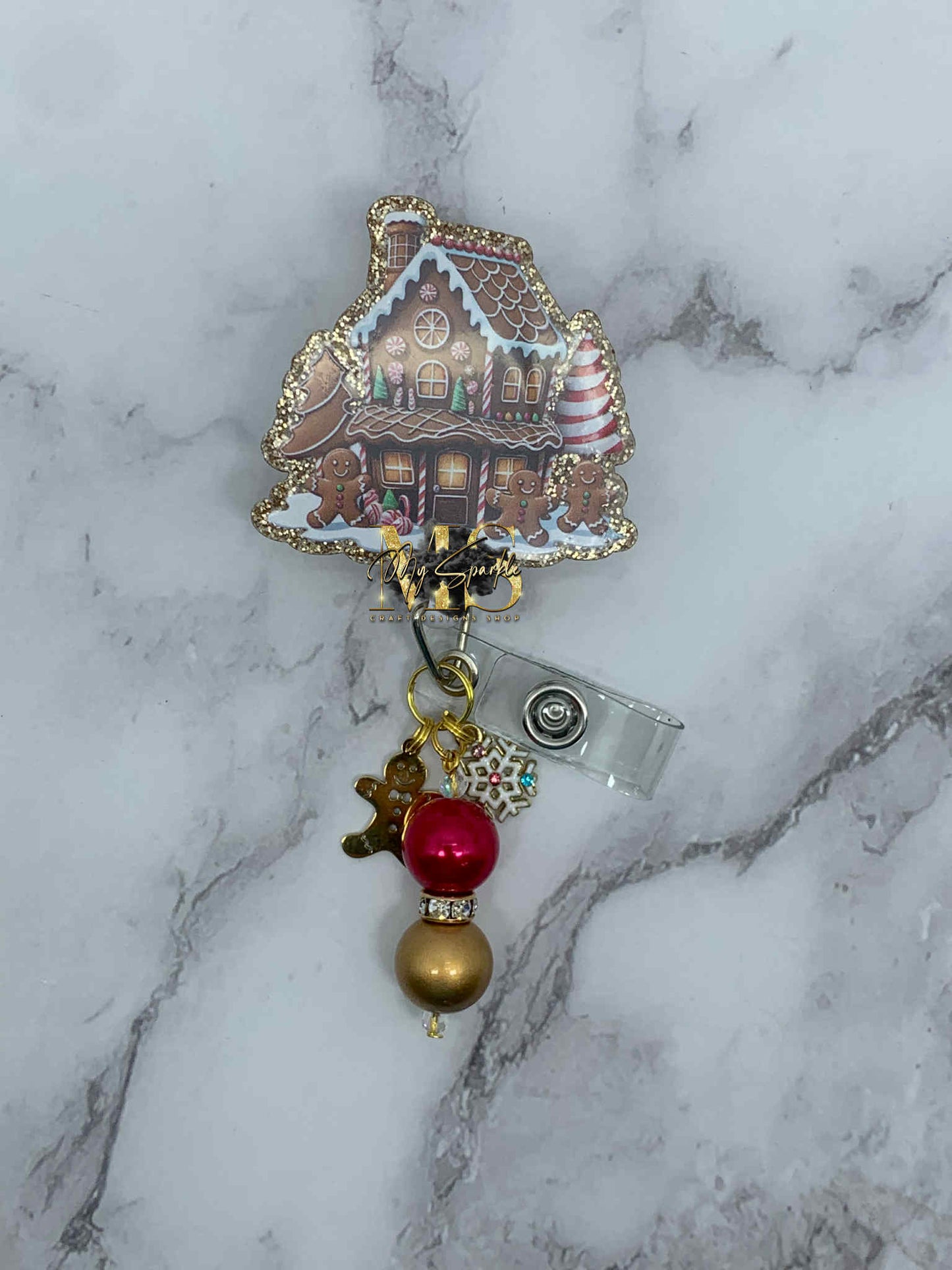 Gingerbread House Badge Reel