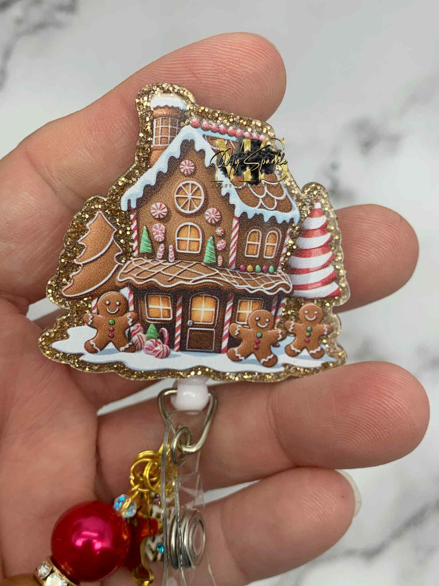 Gingerbread House Badge Reel