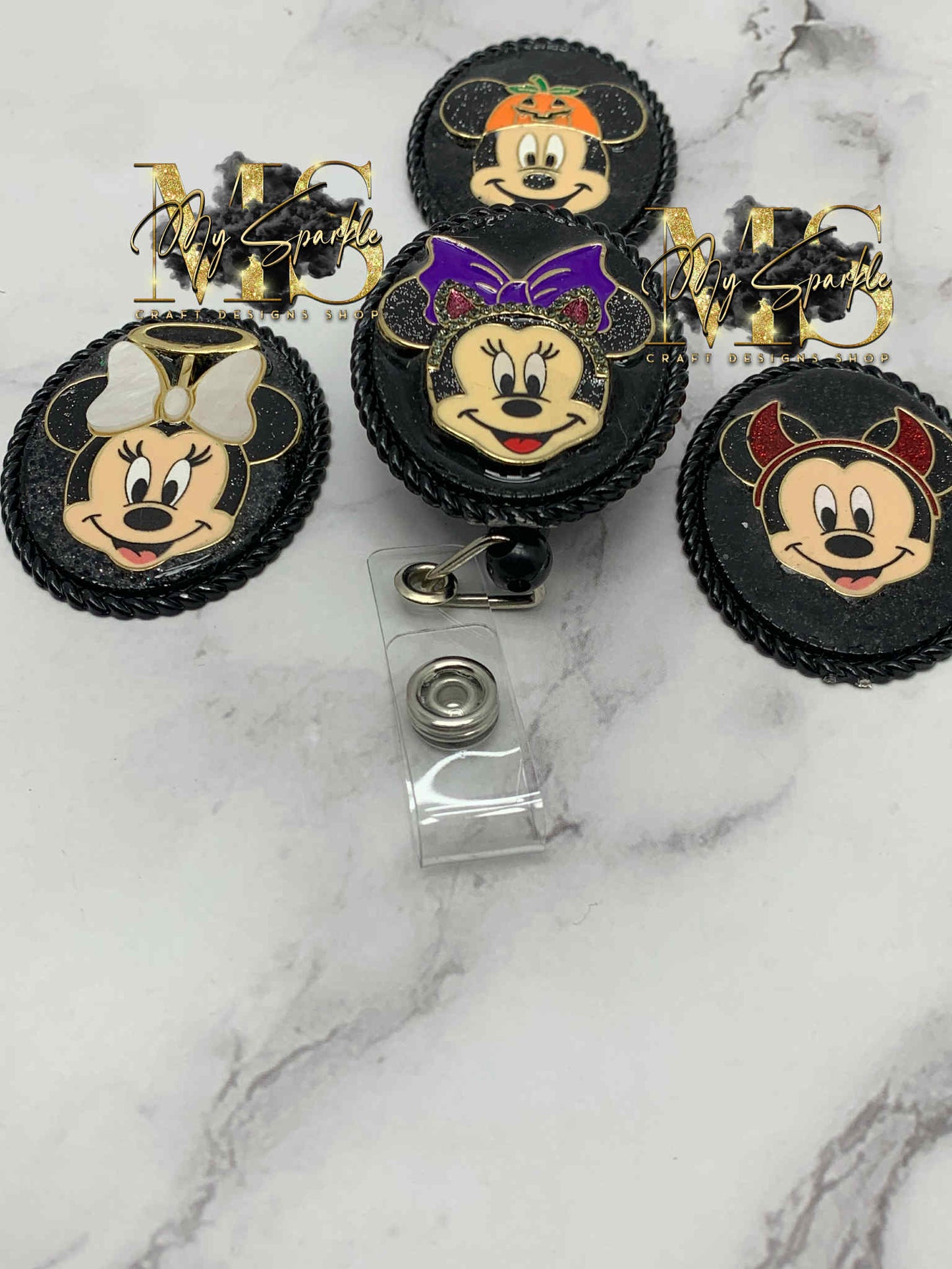 Halloween Mouse Badge Reel