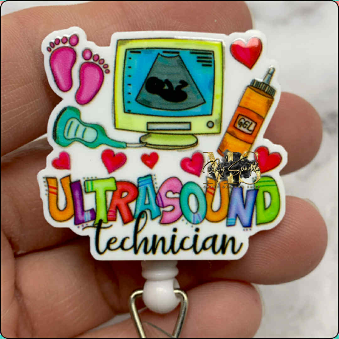 Ultrasound Technician Badge Reel
