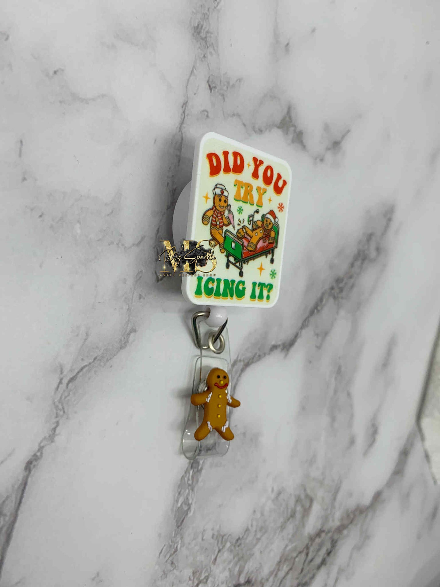 Did You Try Icing It Christmas Badge Reel